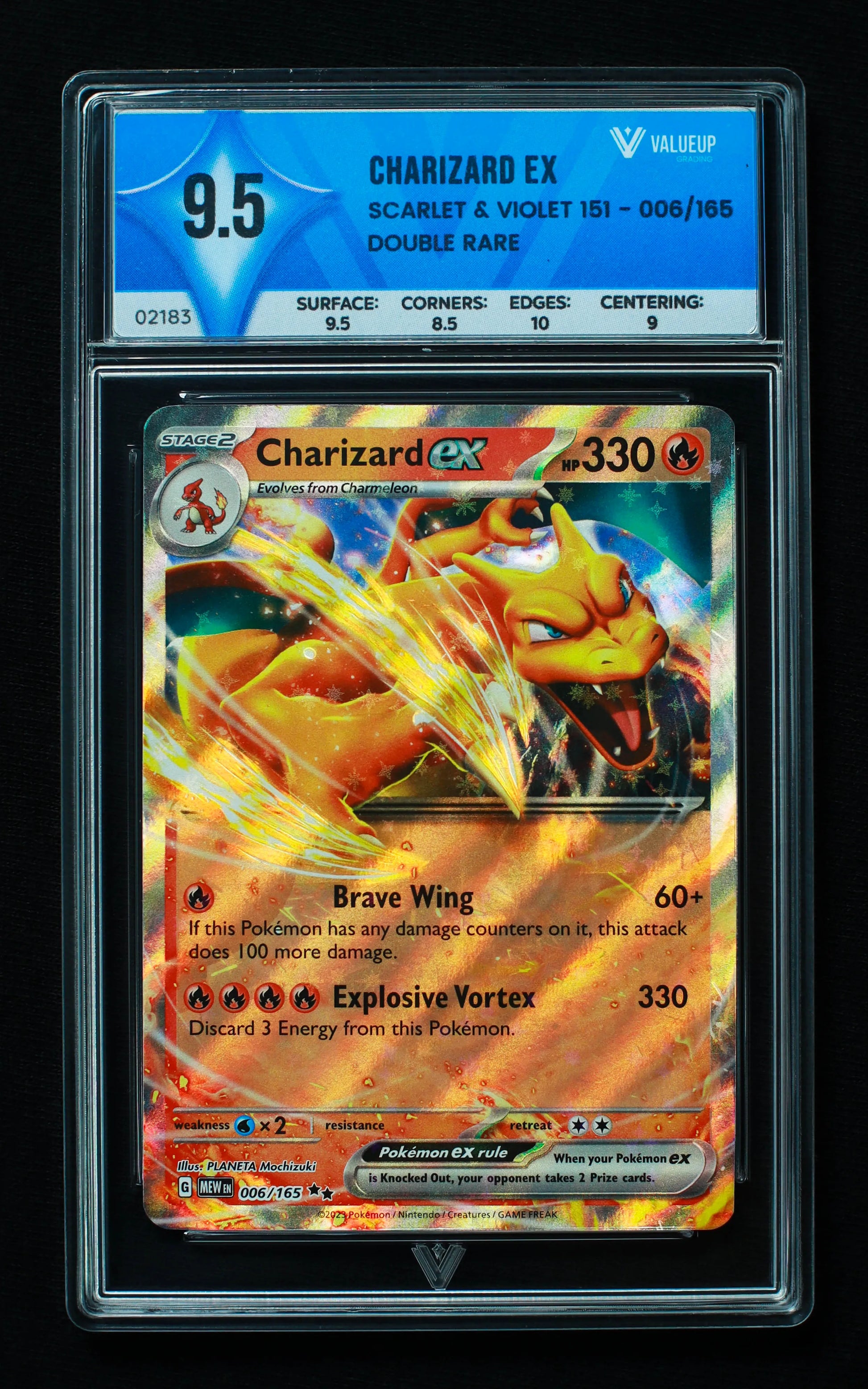 02183 CHARIZARD EX Grading Card