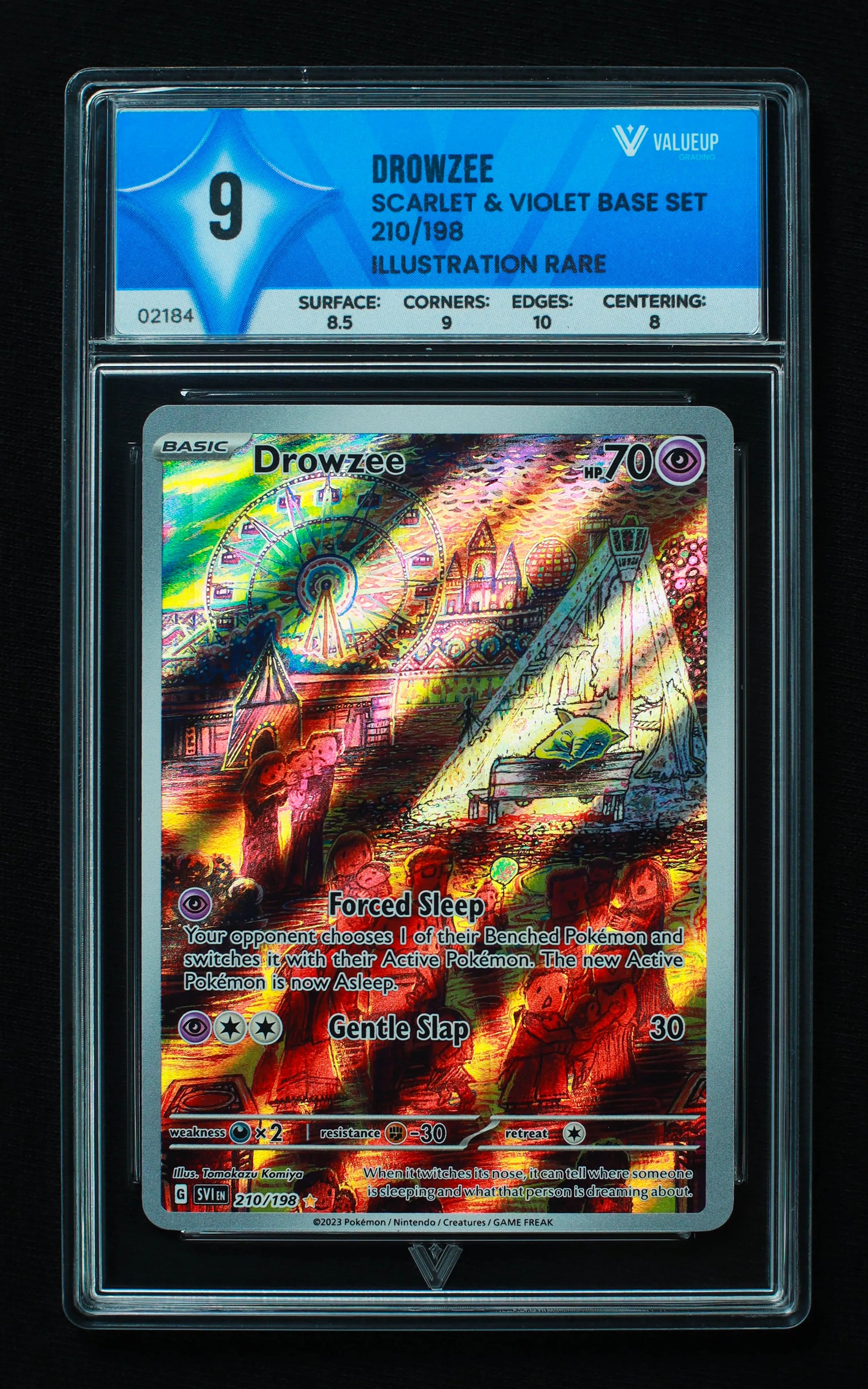 02184 DROWZEE Grading Card