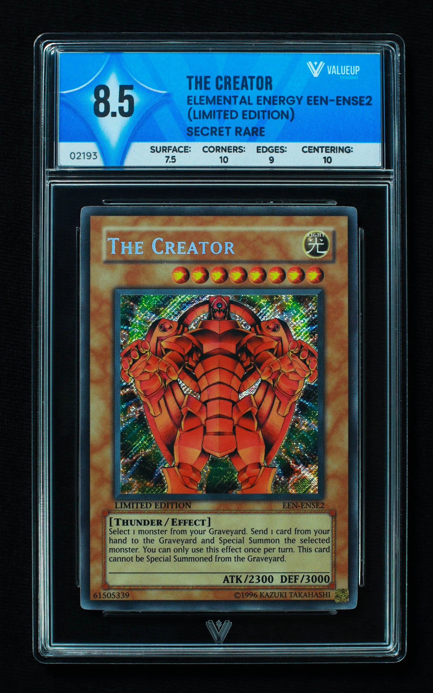 02193 THE CREATOR Grading Card