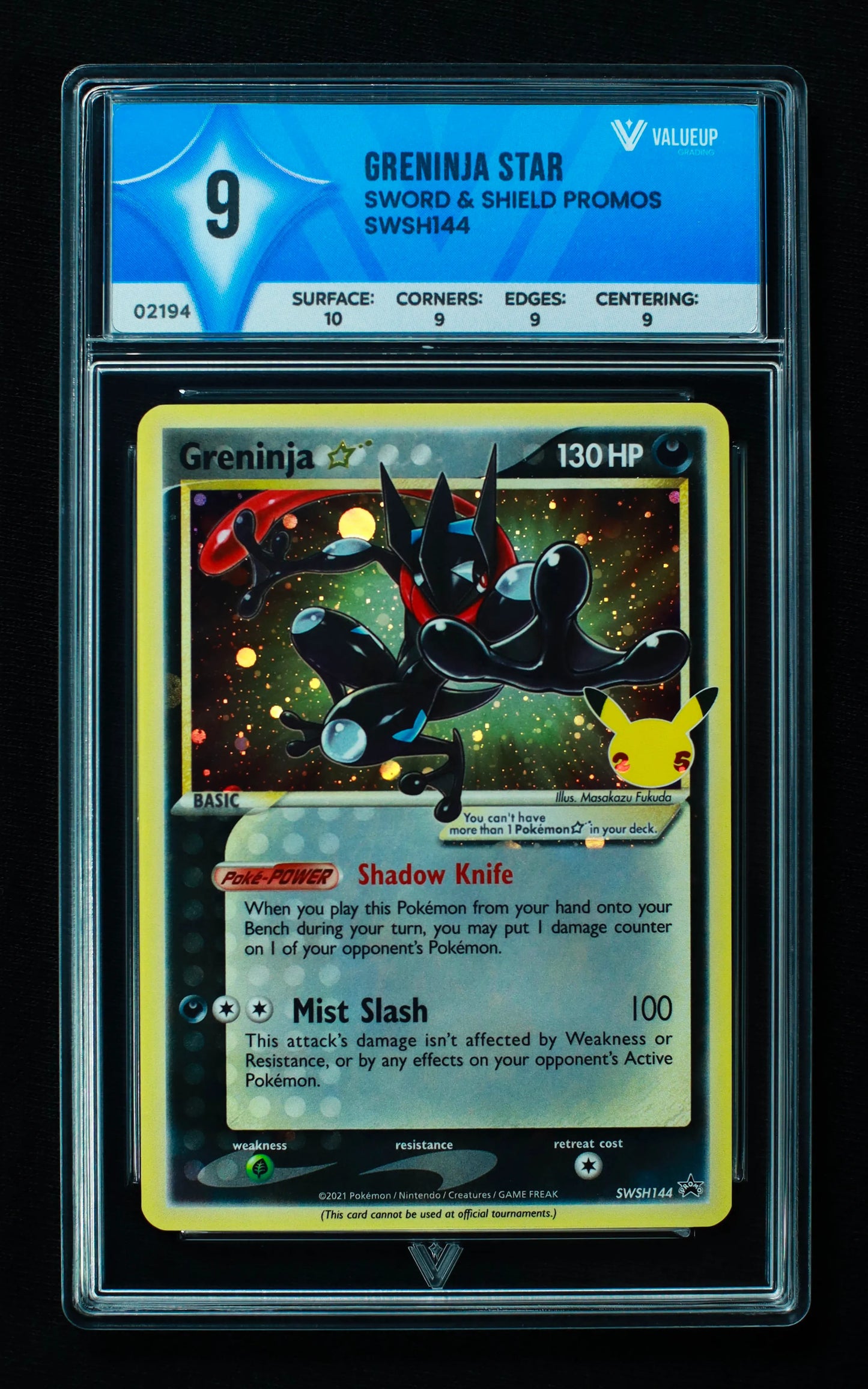 02194 GRENINJA STAR Grading Card