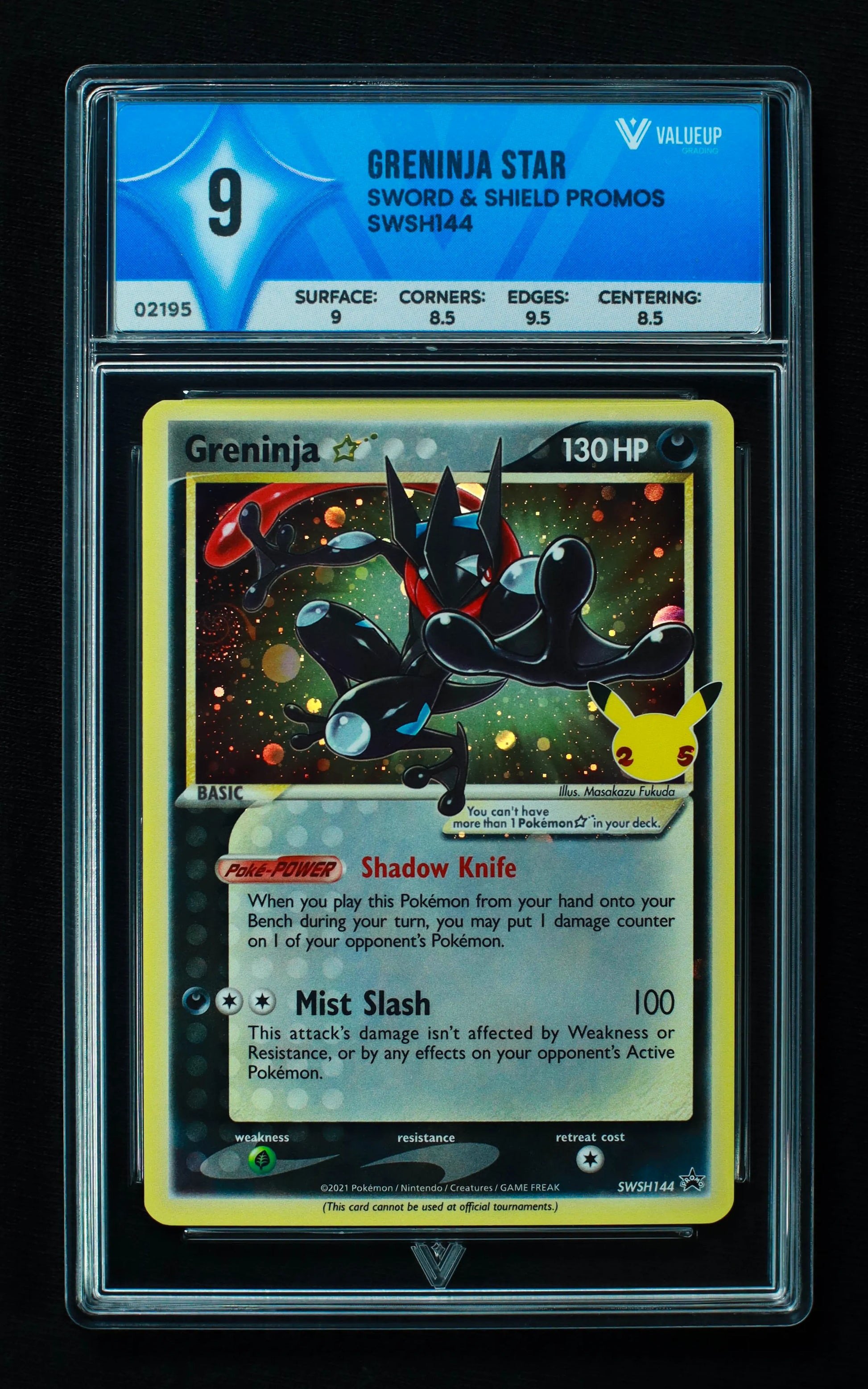 02195 GRENINJA STAR Grading Card