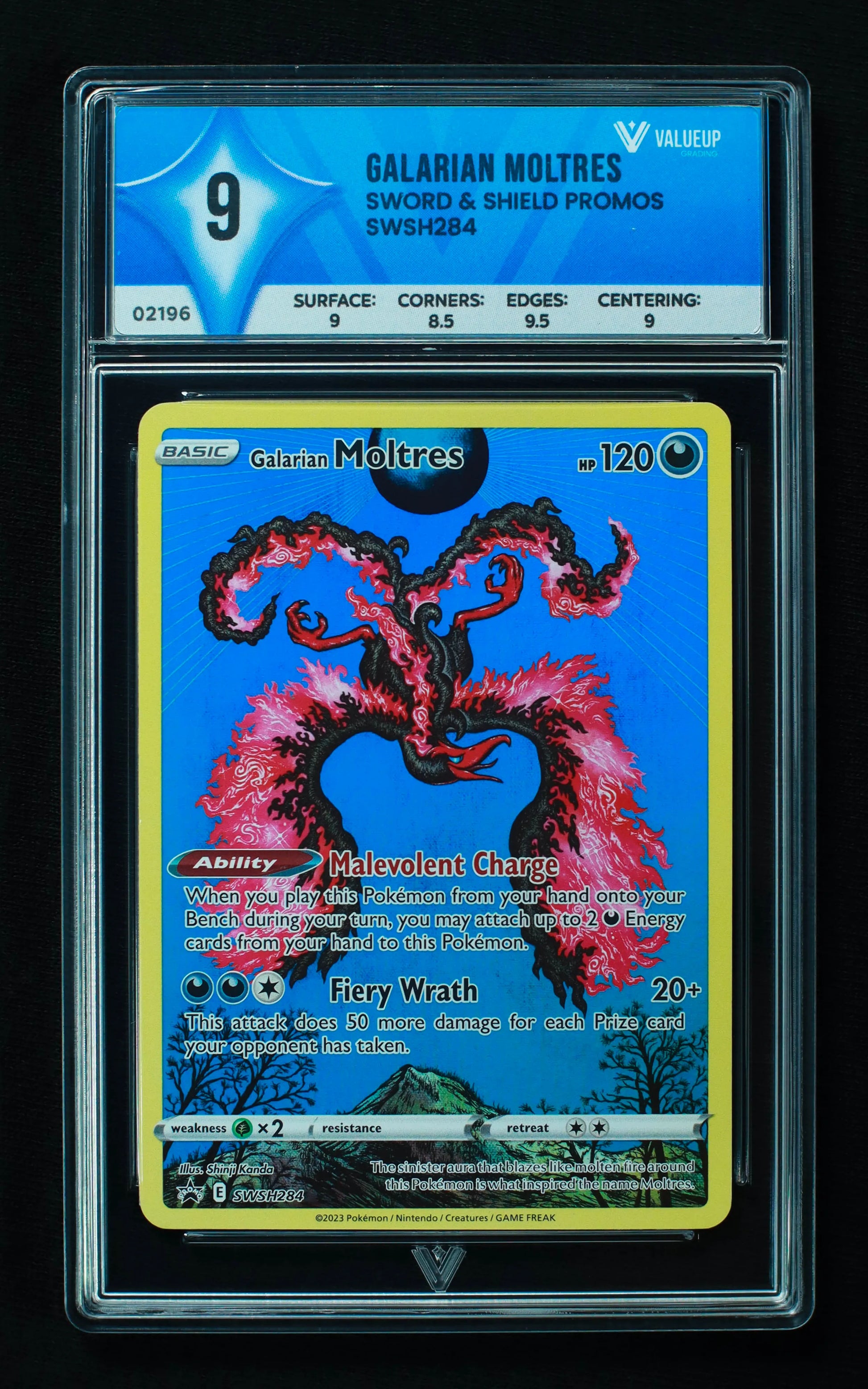 02196 GALARIAN MOLTRES Grading Card