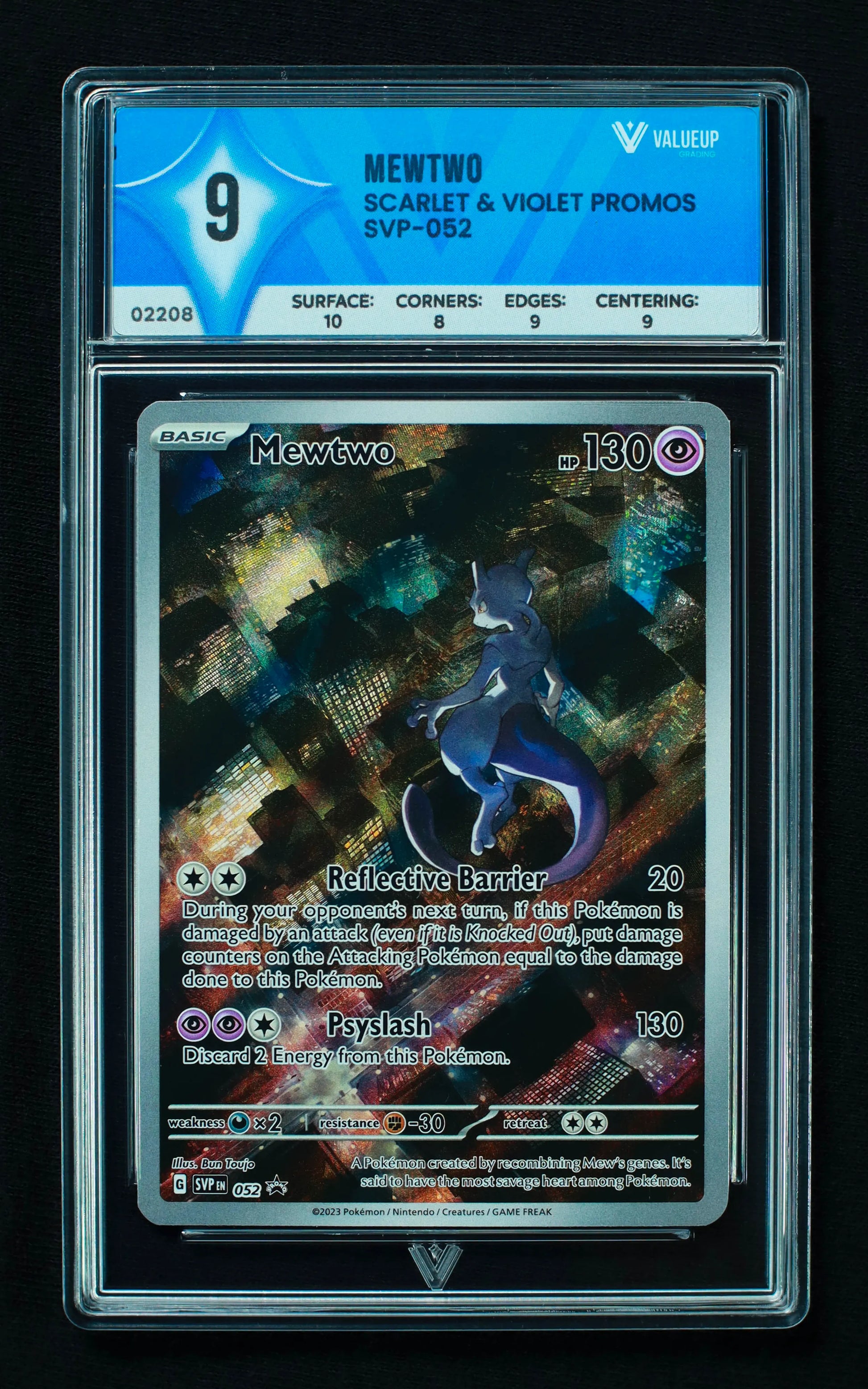02208 MEWTWO Grading Card