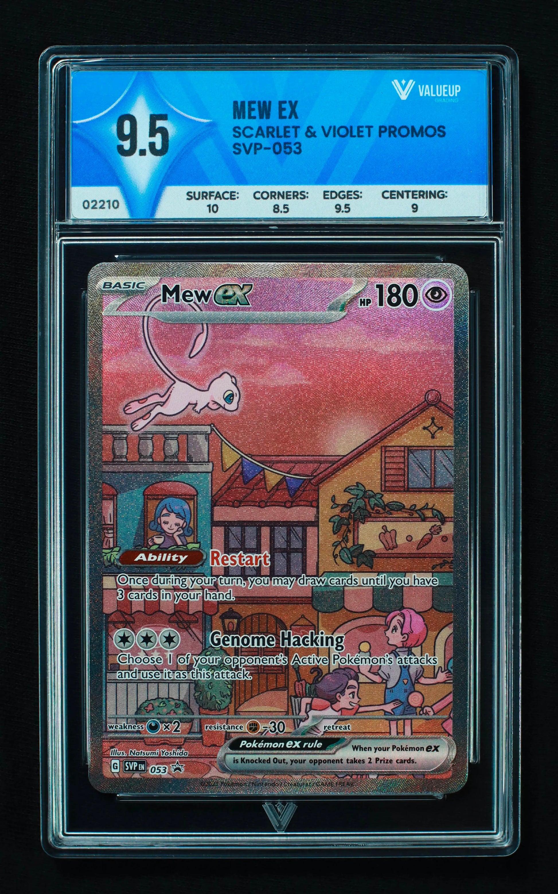 02210 MEW EX Grading Card