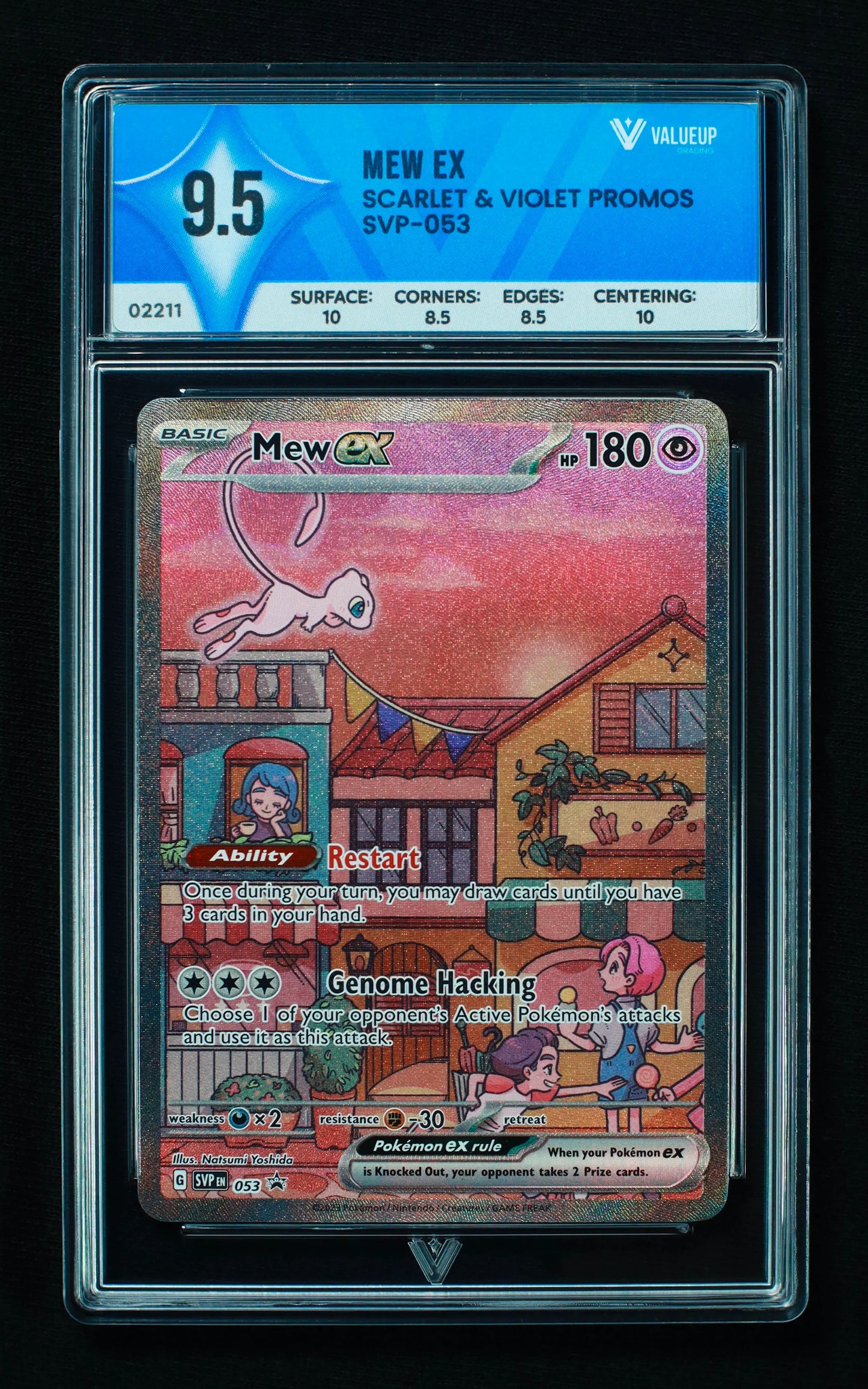 02211 MEW EX Grading Card