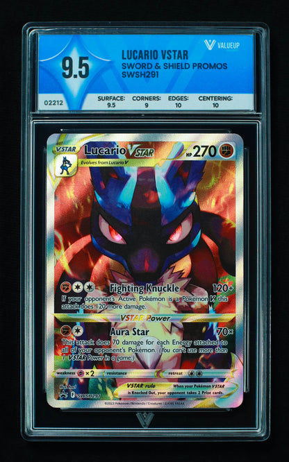 02212 LUCARIO VSTAR Grading Card