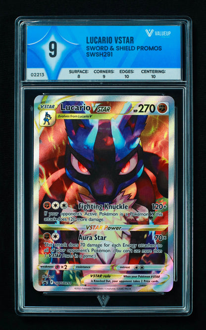 02213 LUCARIO VSTAR Grading Card