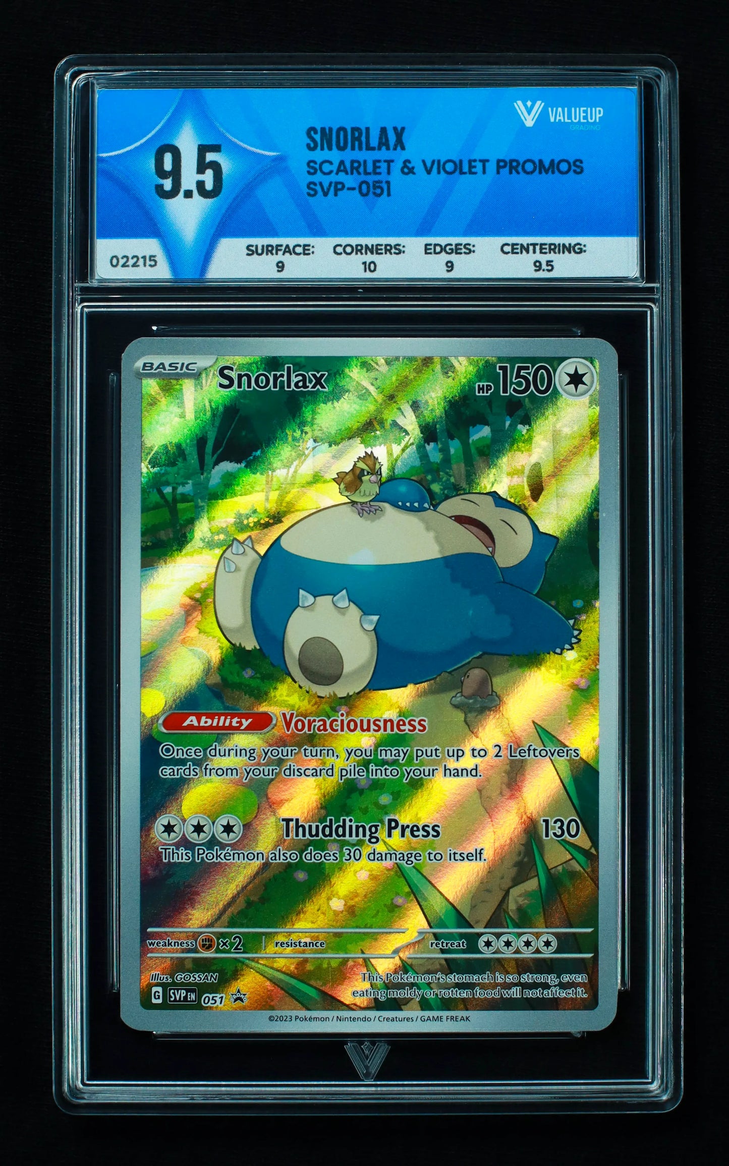 02215 SNORLAX Grading Card