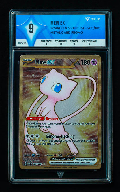 02217 MEW EX Grading Card