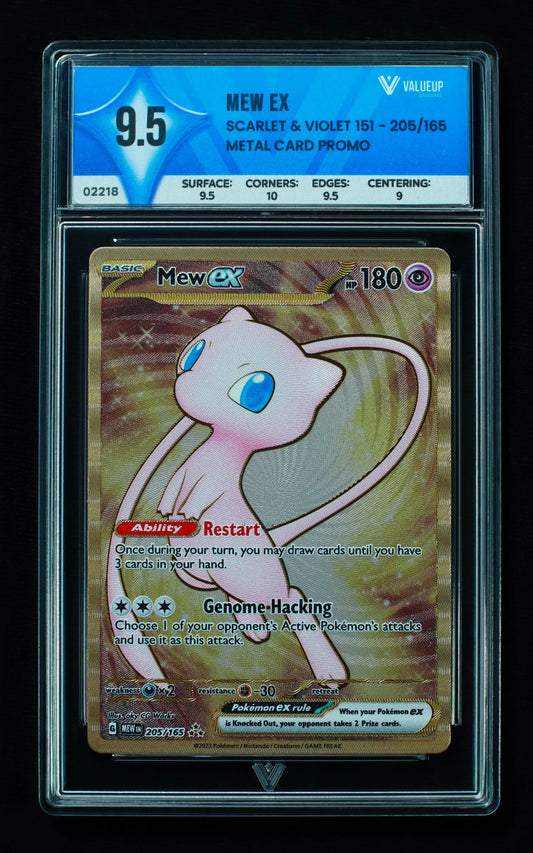 02218 MEW EX Grading Card