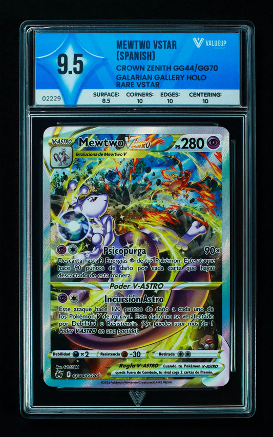 02229 MEWTWO VSTAR (SPANISH) Grading Card