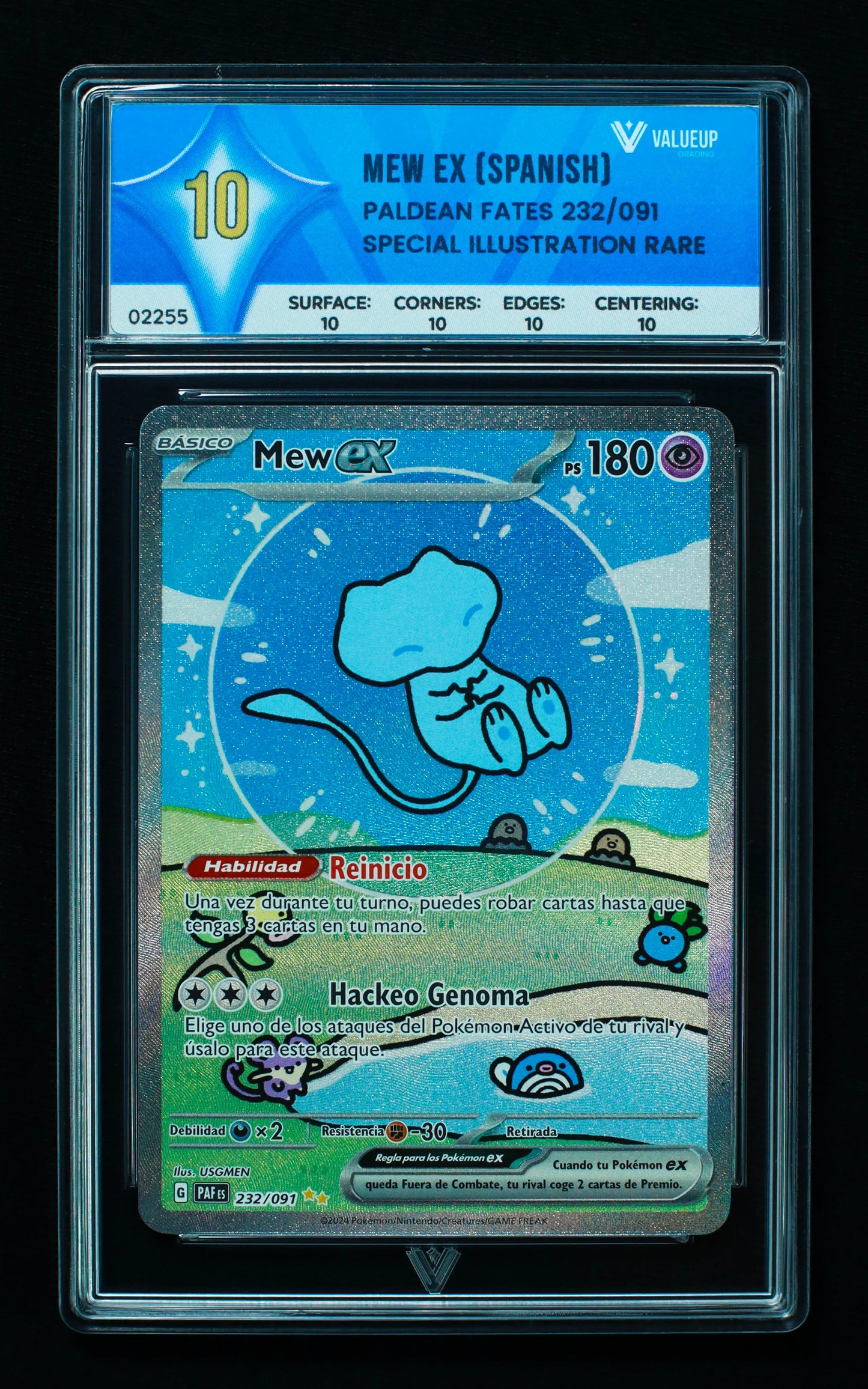 02255 MEW EX (SPANISH) Grading Card