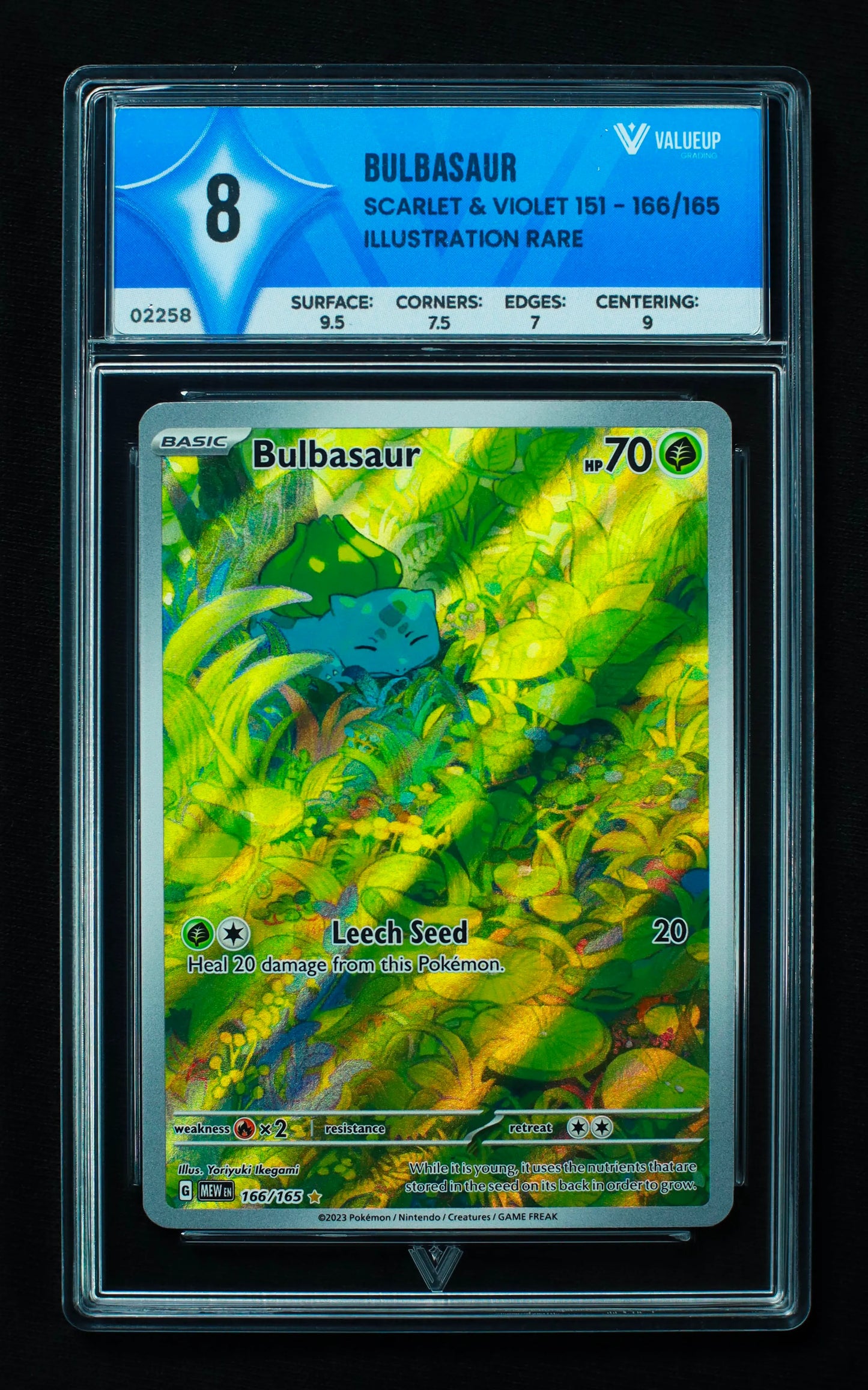 02258 - BULBASAUR Grading Card