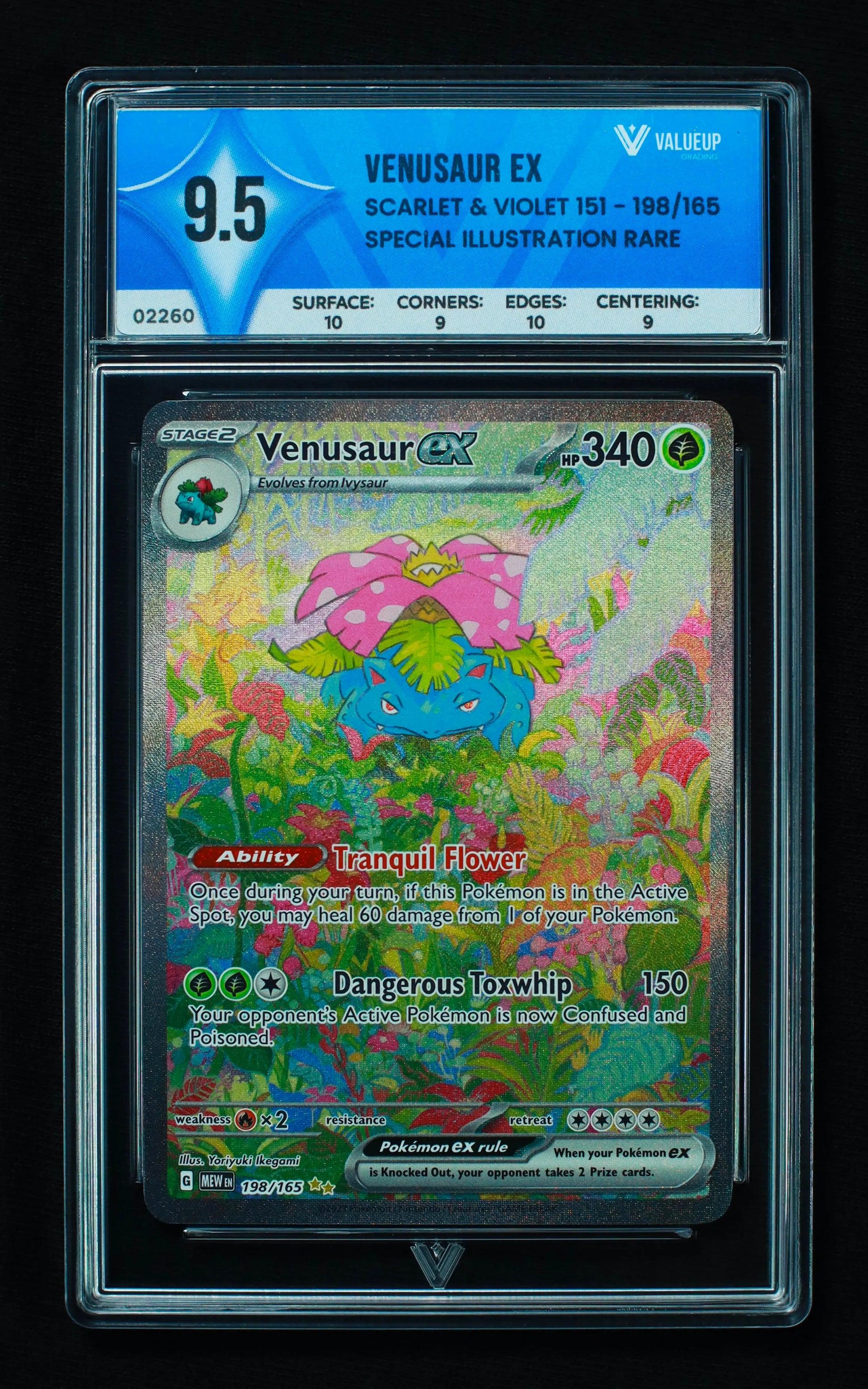 02260 VENUSAUR EX Grading Card