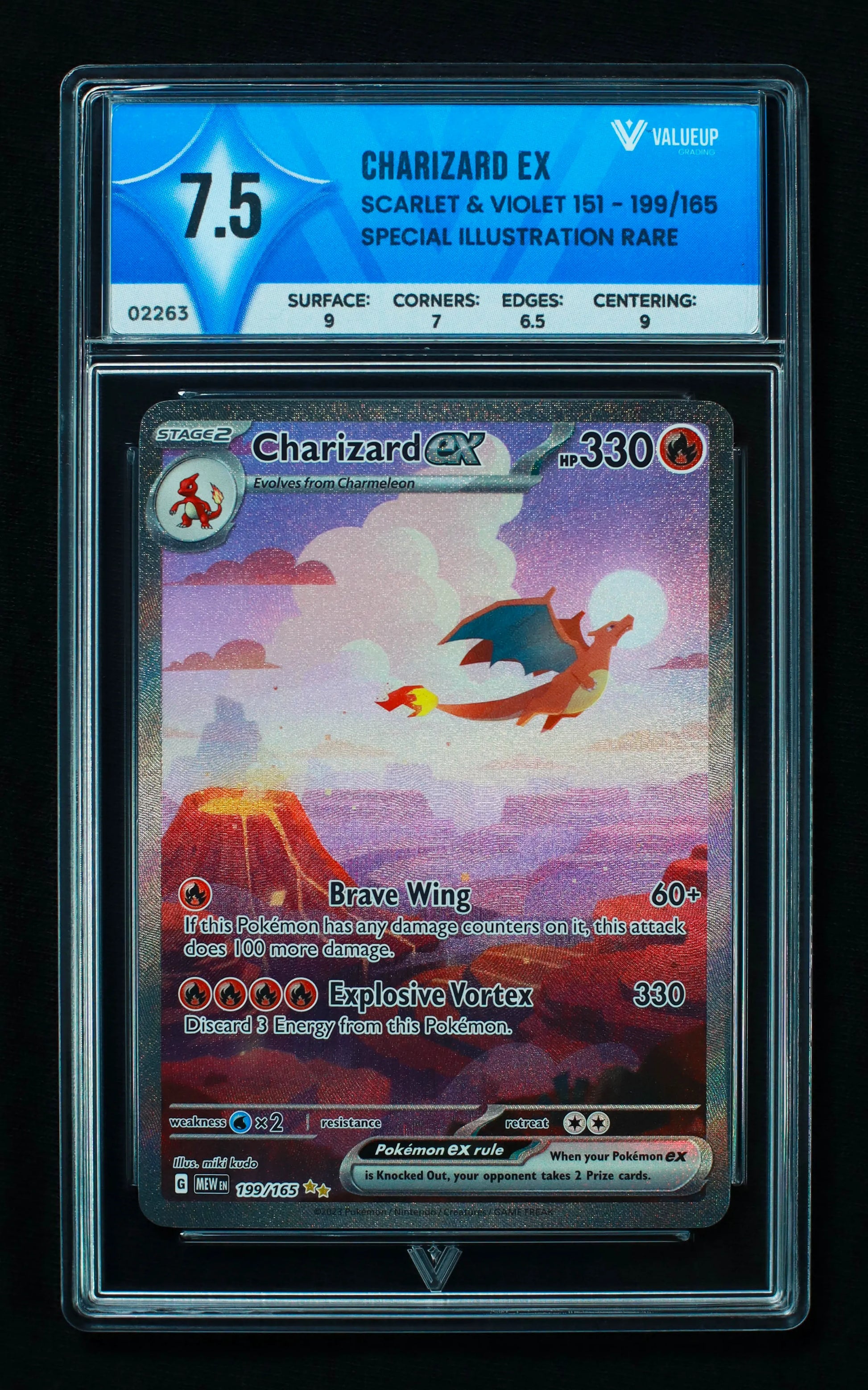 02263 CHARIZARD EX Grading Card
