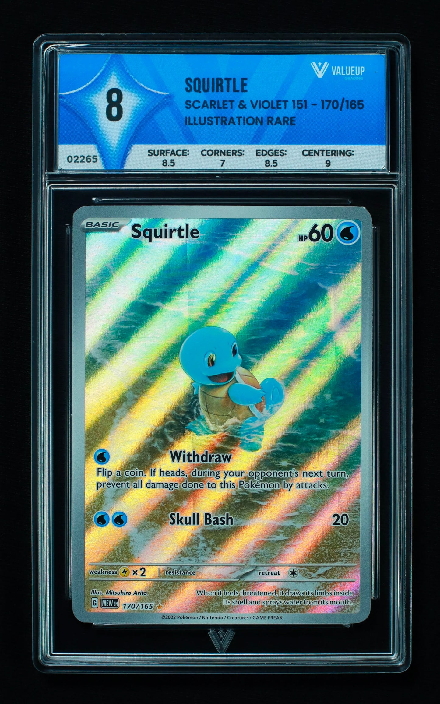 02265 SQUIRTLE Grading Card