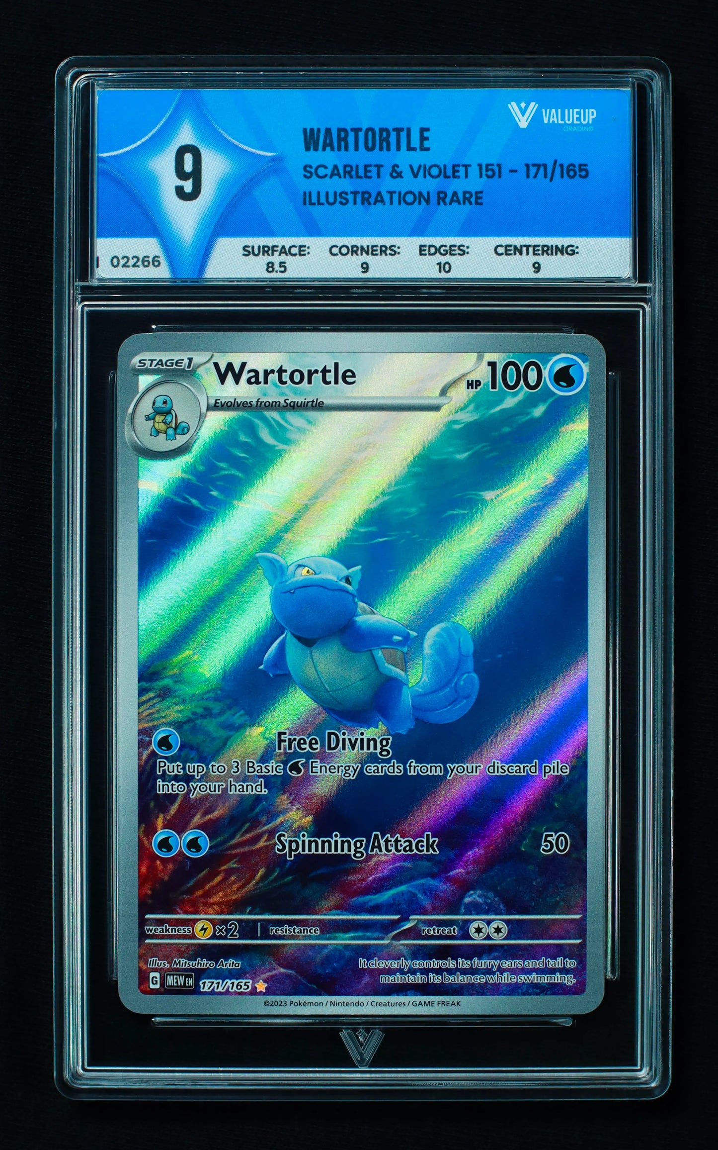 02266 WARTORTLE Grading Card