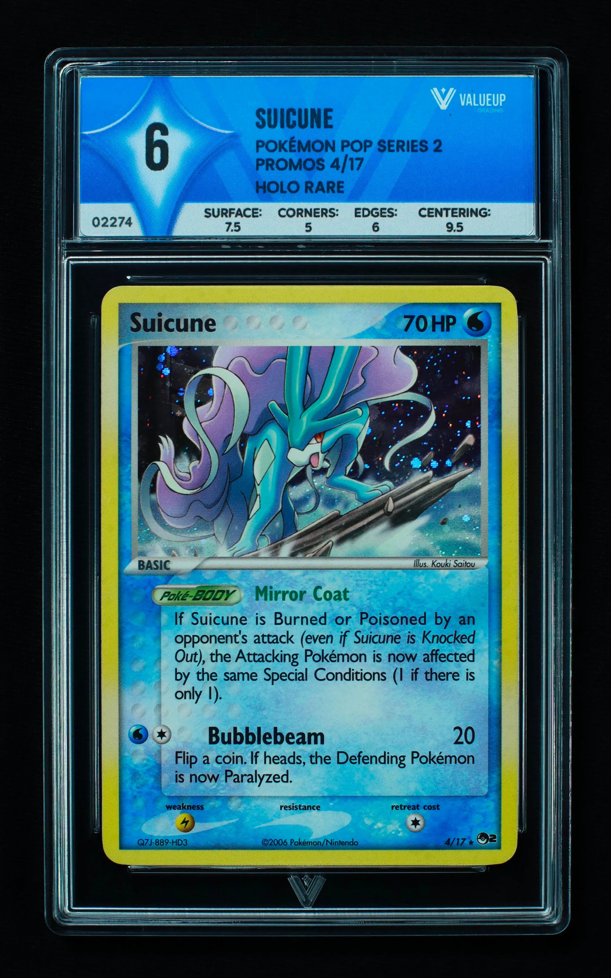 02274 SUICUNE Grading Card