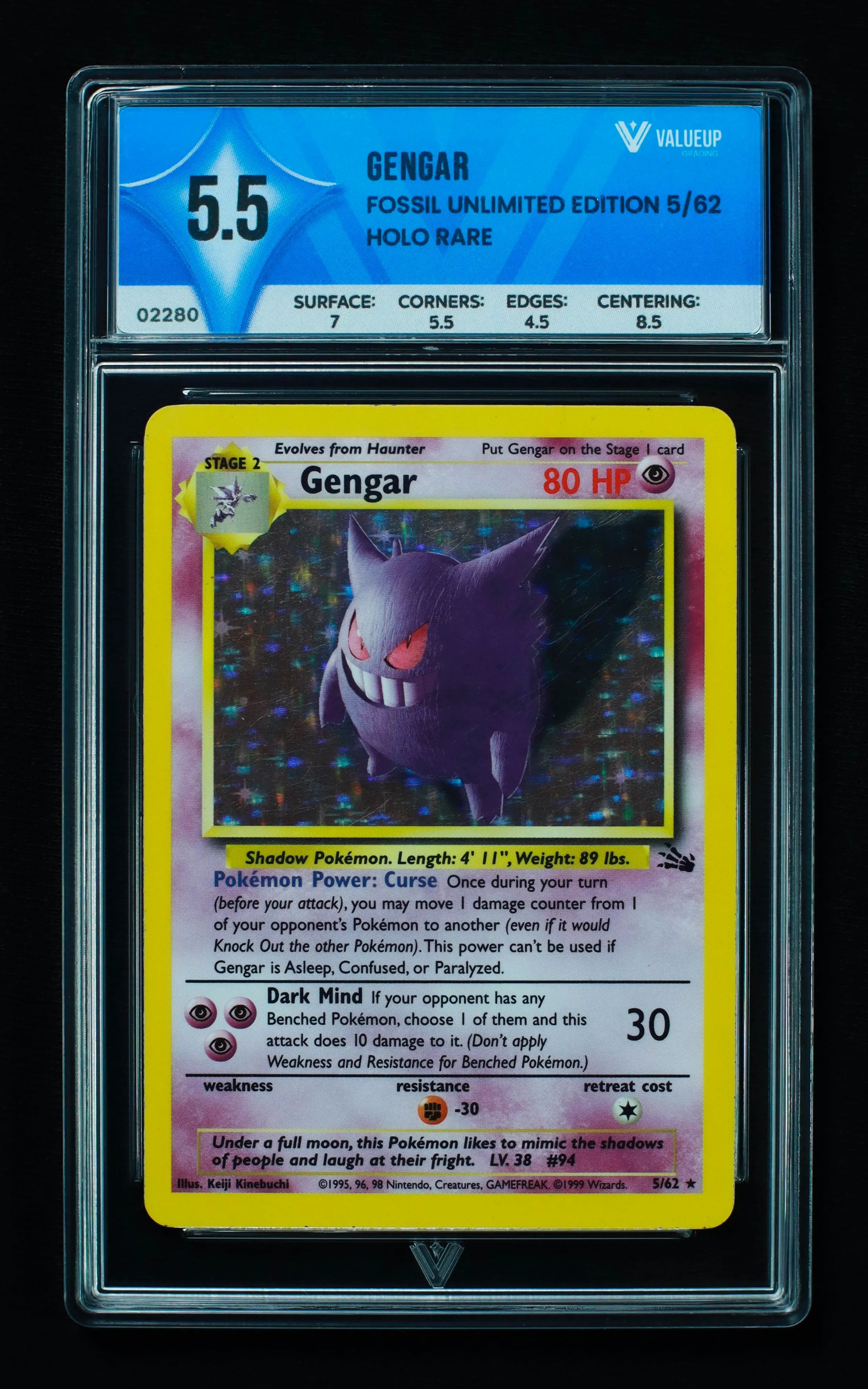 02280 GENGAR Grading Card