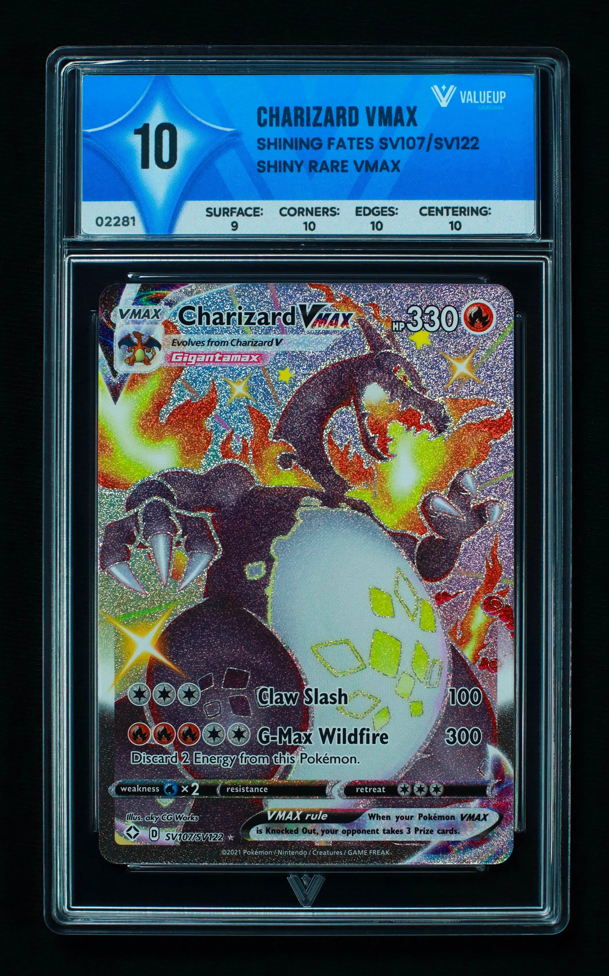 02281 CHARIZARD VMAX Grading Card