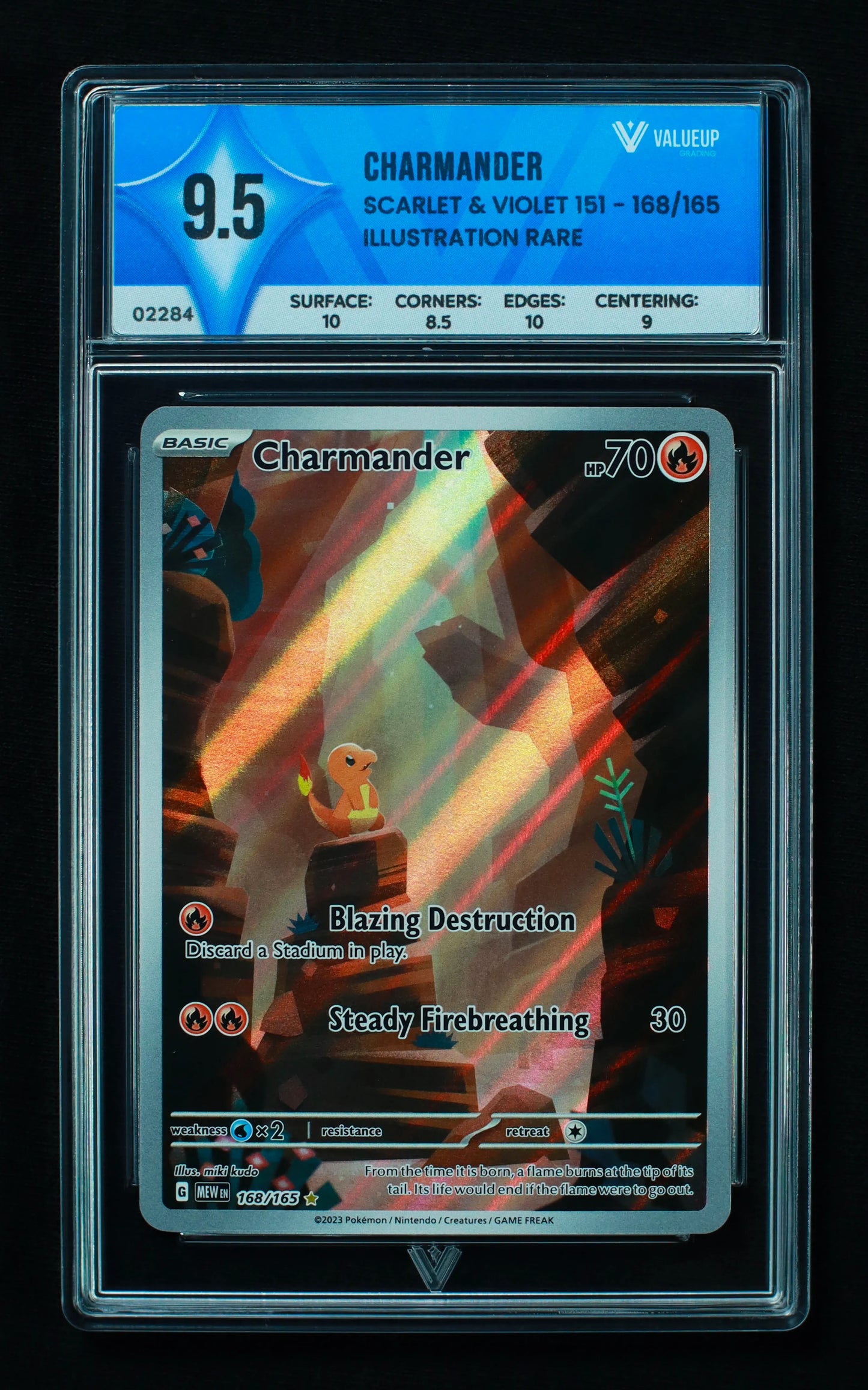 02284 CHARMANDER Grading Card