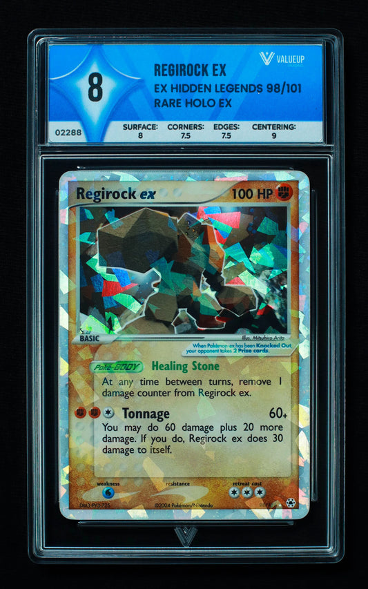 02288 REGIROCK EX Grading Card