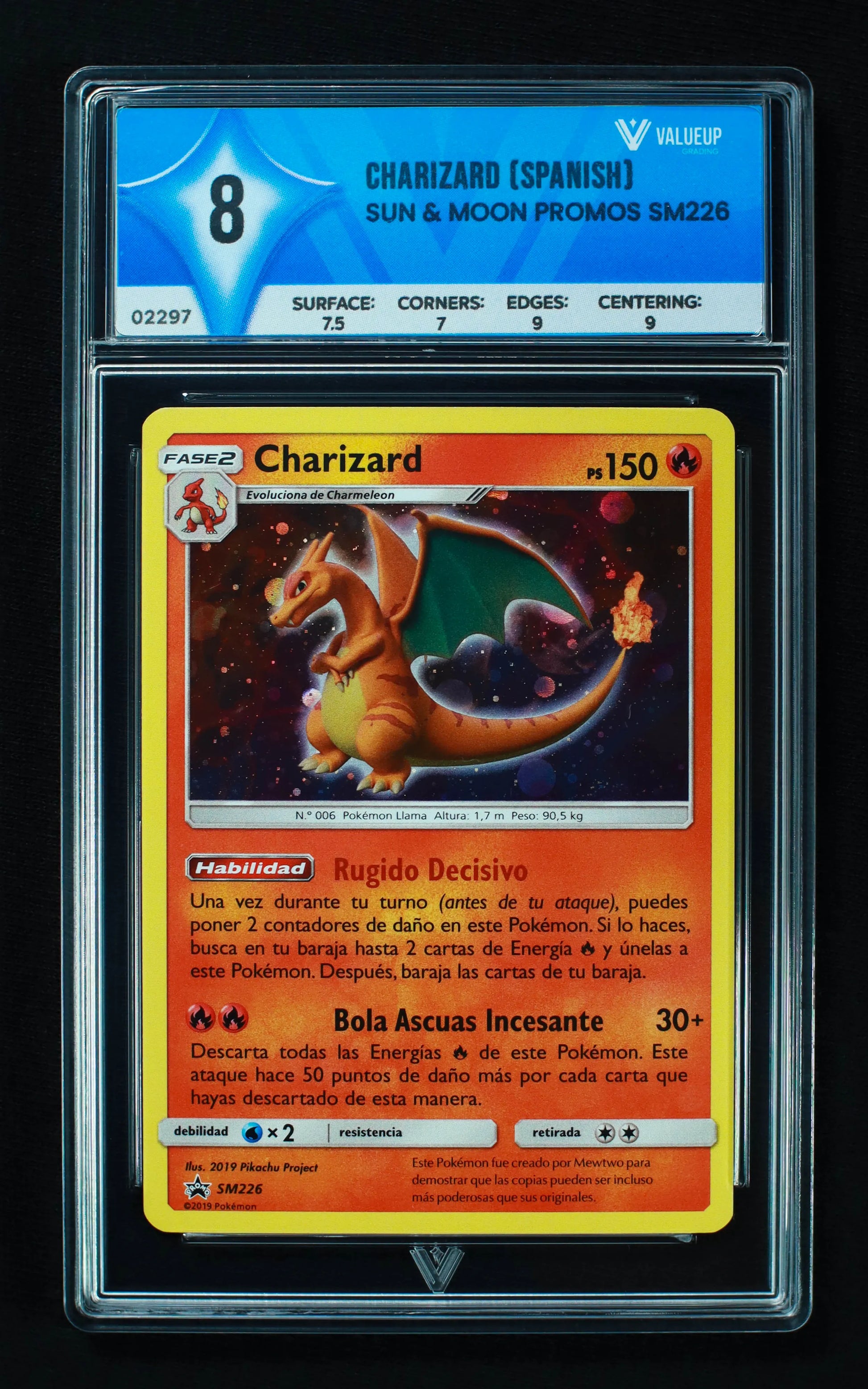 02297 CHARIZARD (SPANISH) Grading Card