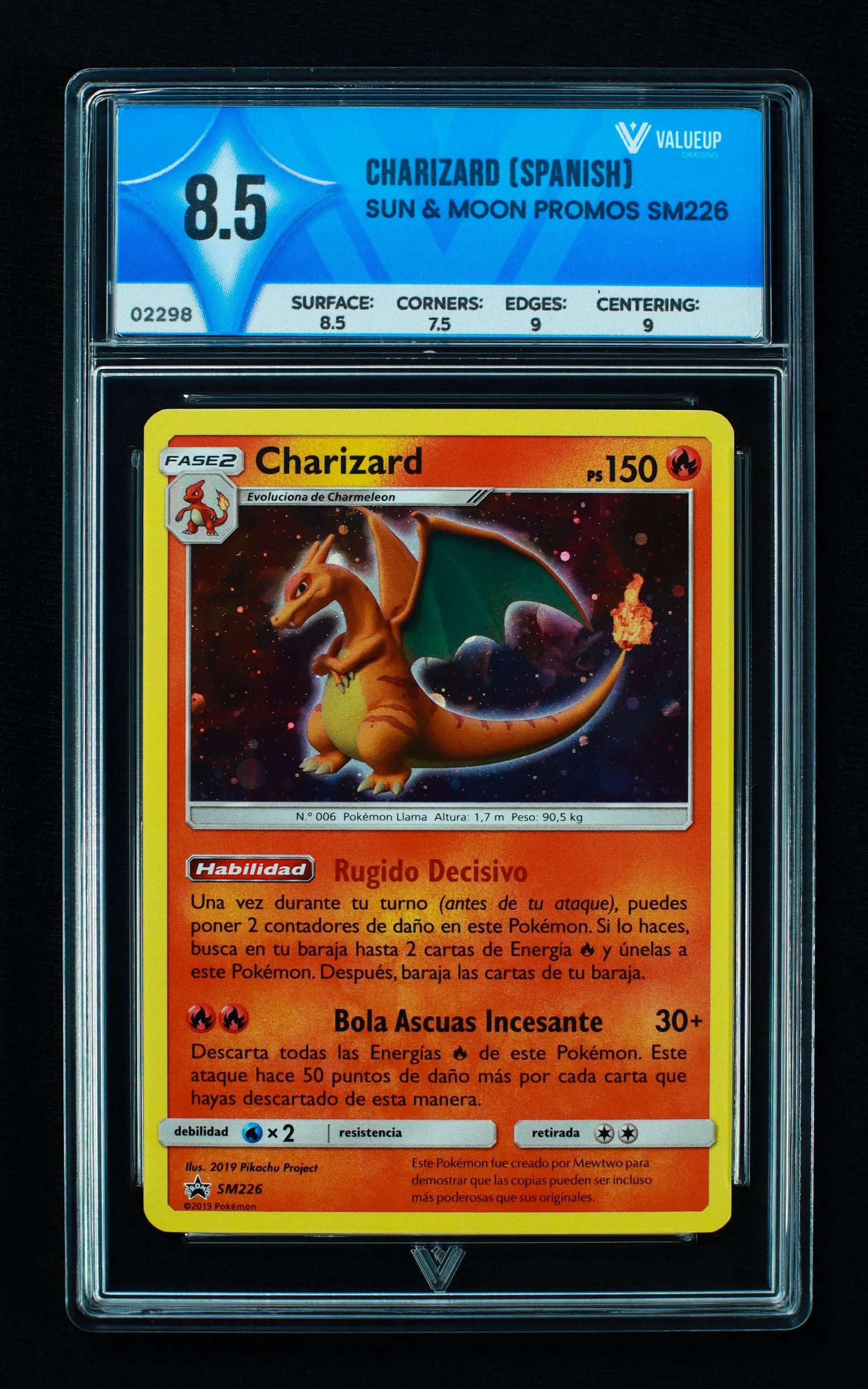 02298 CHARIZARD (SPANISH) Grading Card