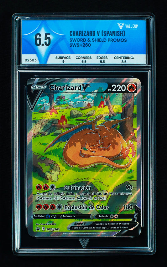 02303 CHARIZARD V (SPANISH) Grading Card