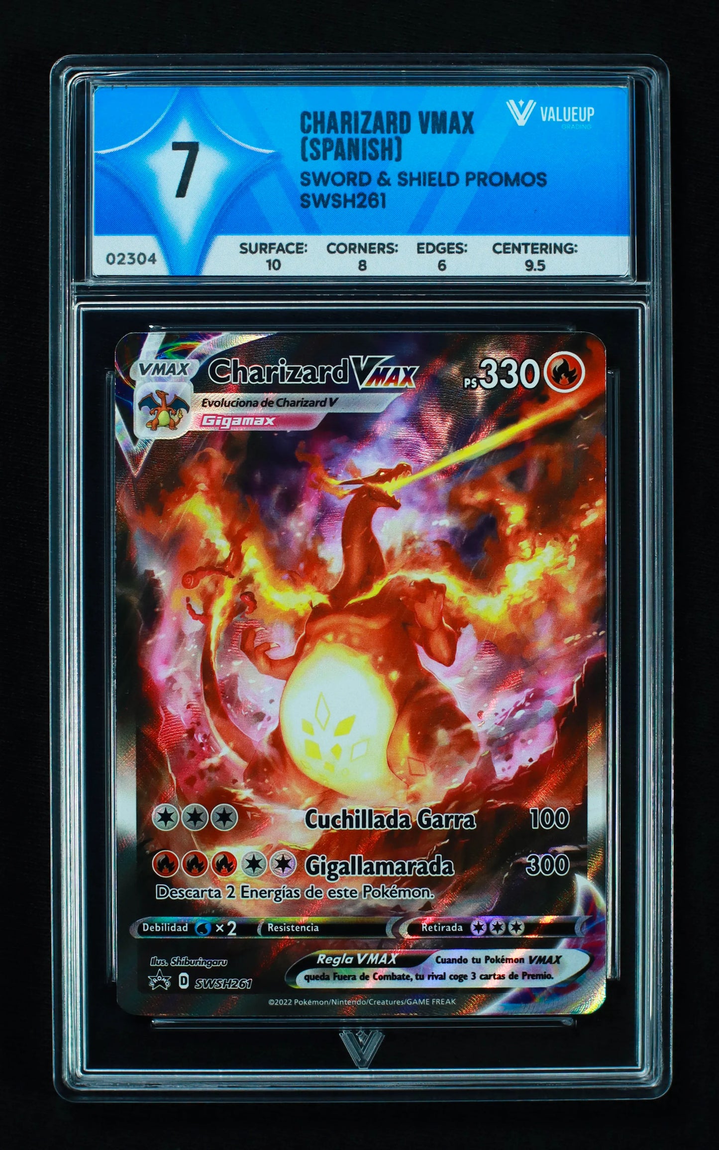 02304 CHARIZARD VMAX (SPANISH) Grading Card