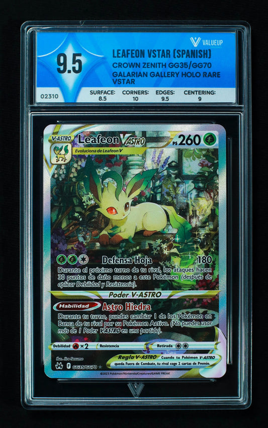 02310 LEAFEON VSTAR (SPANISH) Grading Card