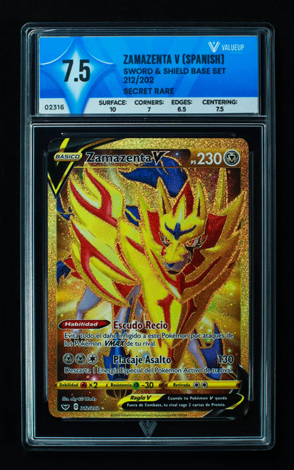 02316 ZAMAZENTA V (SPANISH) Grading Card