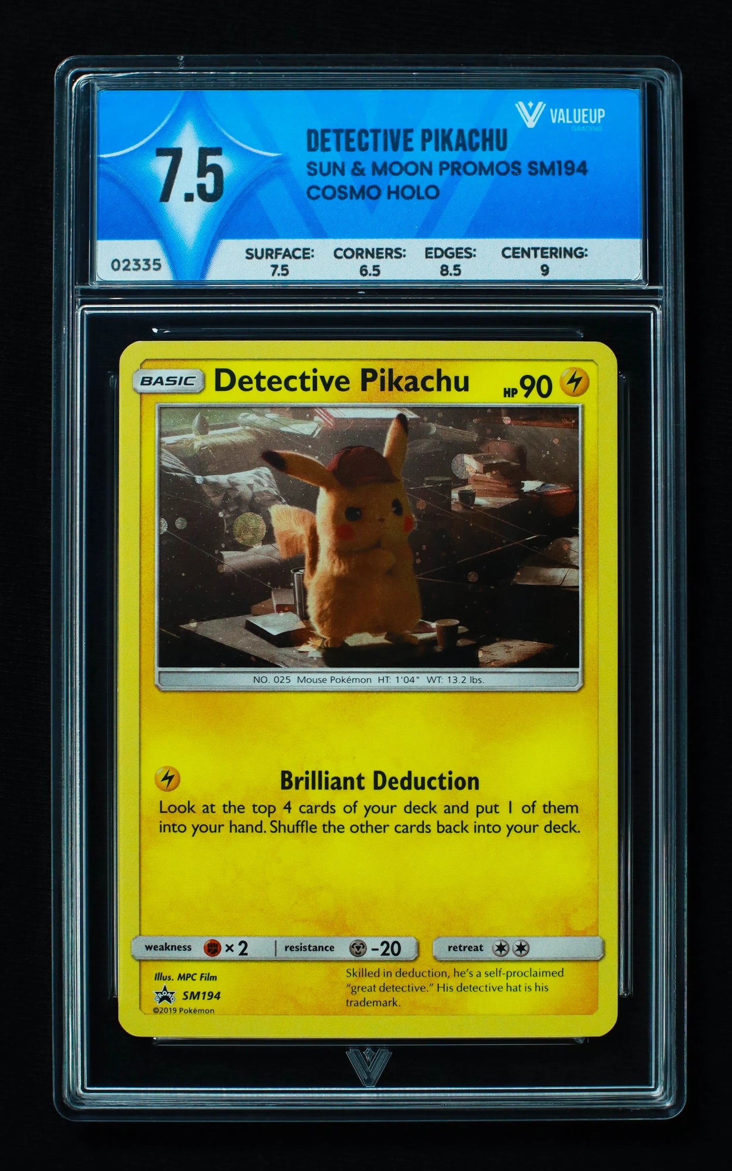 02335 DETECTIVE PIKACHU Grading Card
