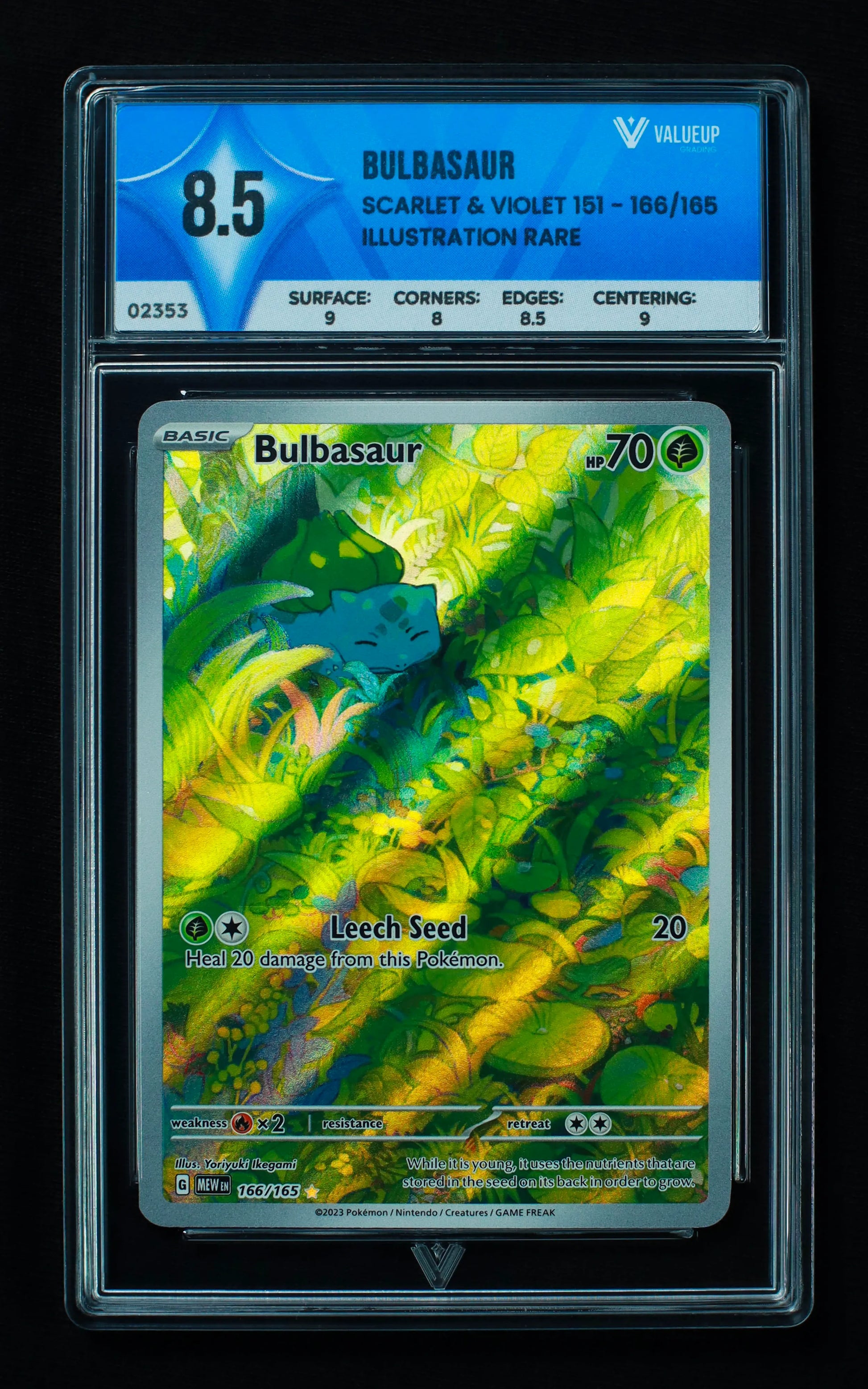 02353 BULBASAUR Grading Card