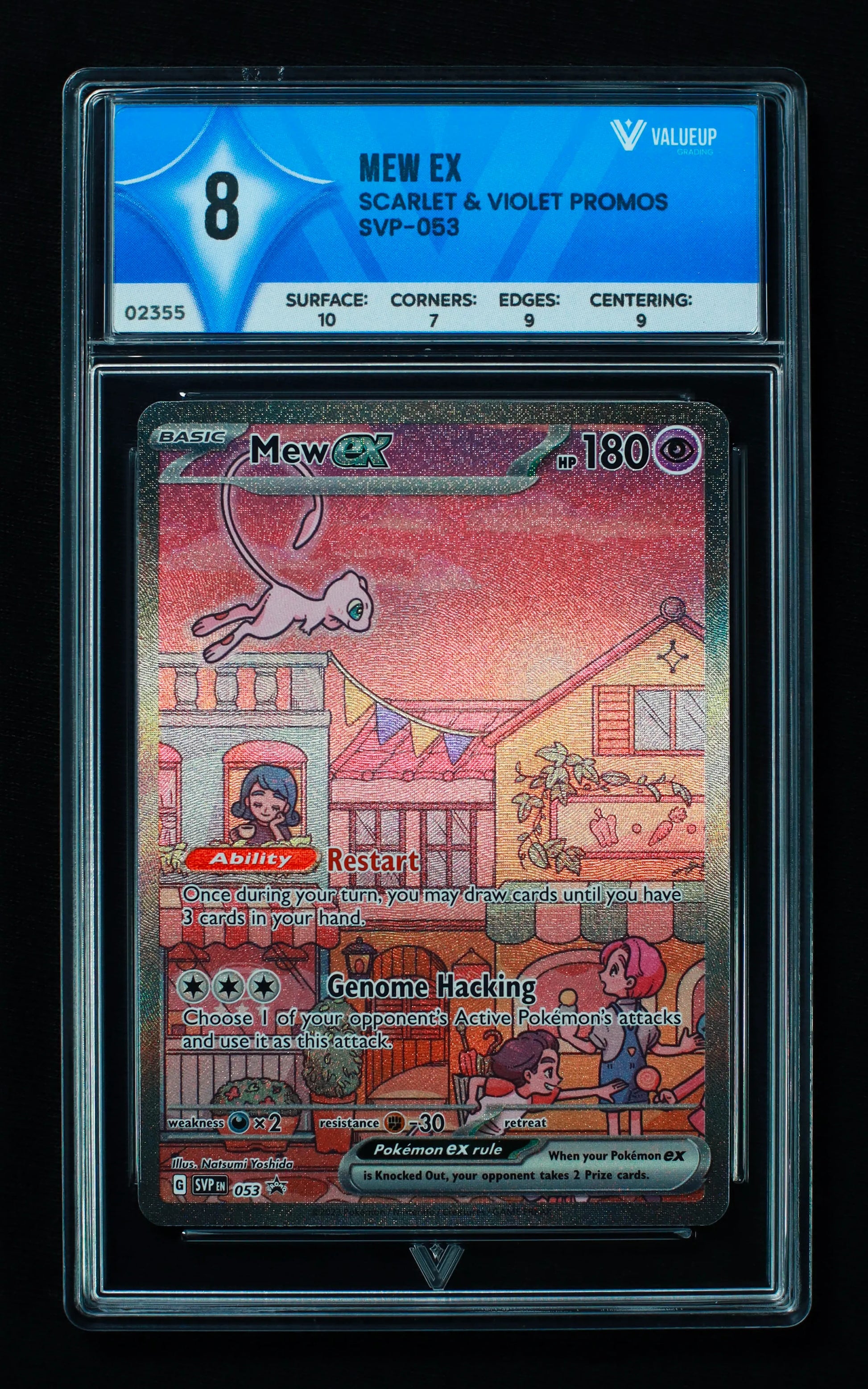 02355 MEW EX Grading Card