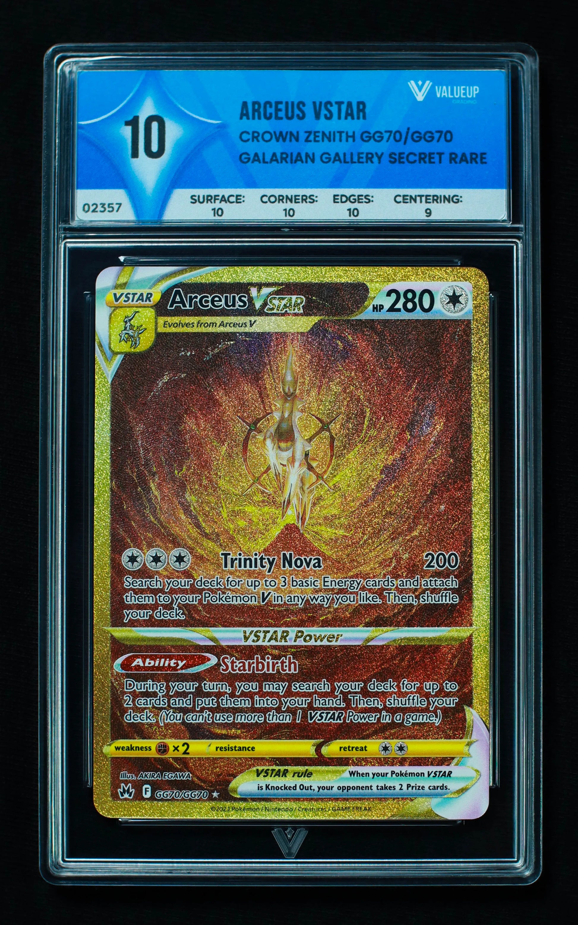 02357 ARCEUS VSTAR Grading Card