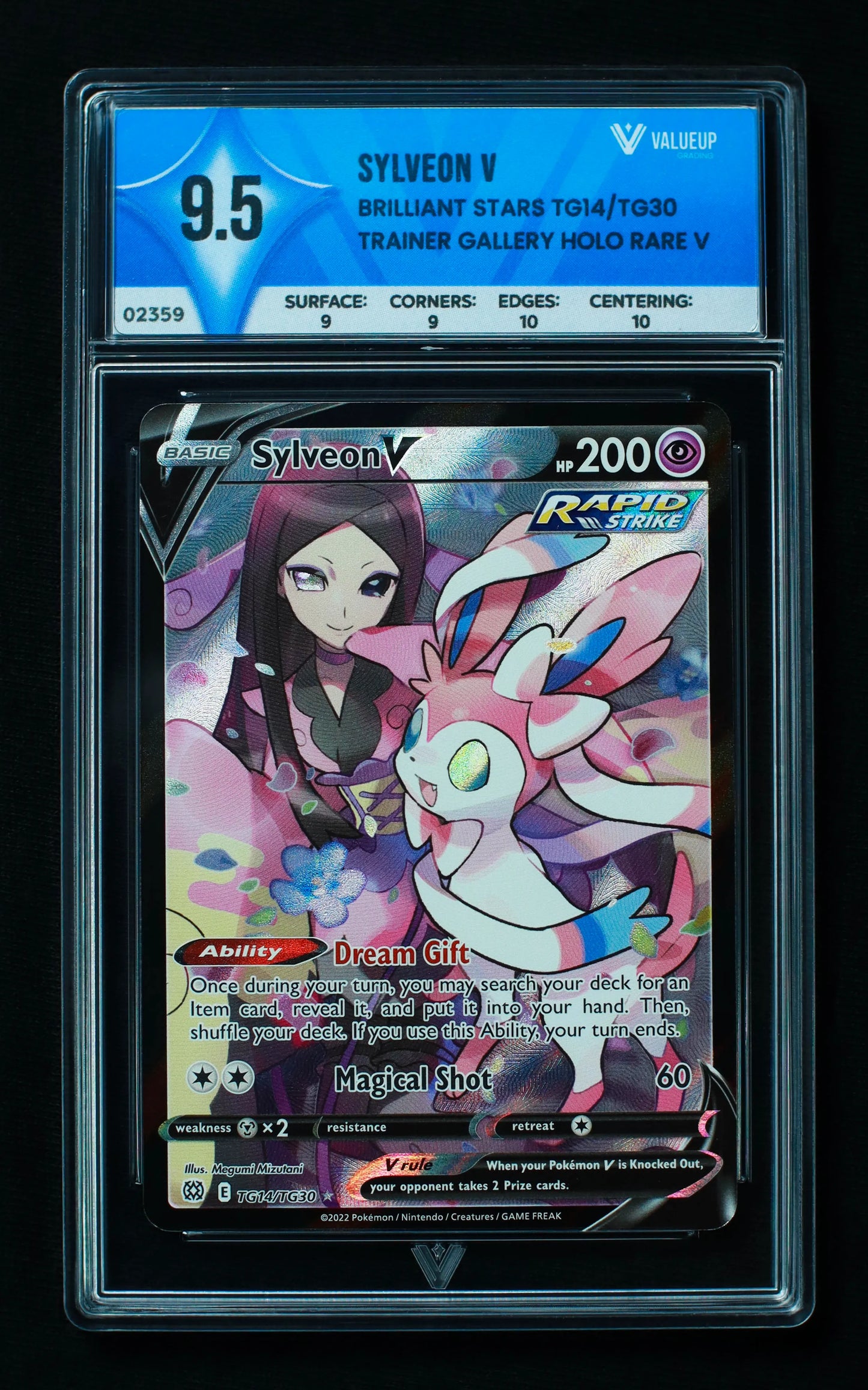 02359 SYLVEON V Grading Card