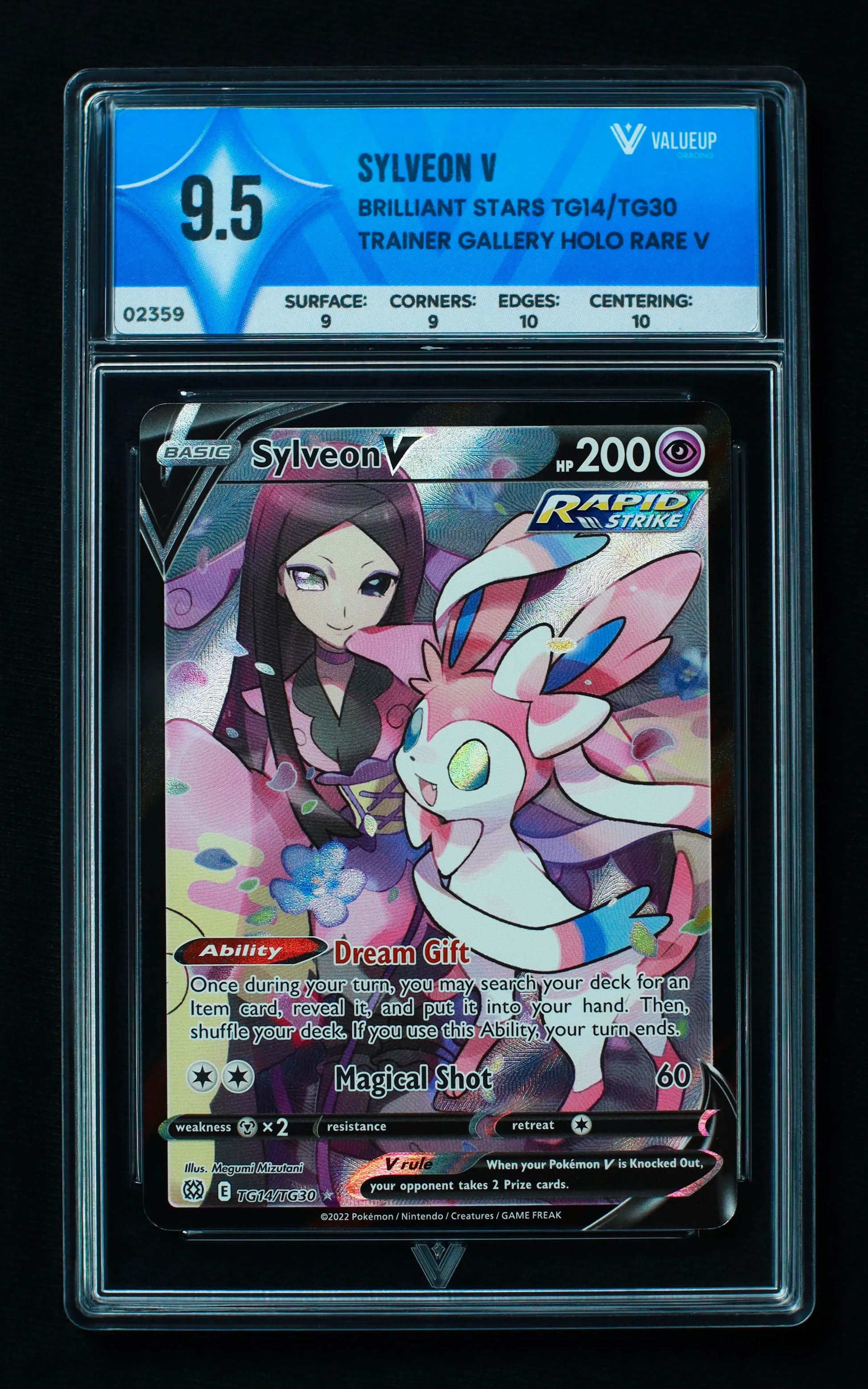 02359 SYLVEON V Grading Card