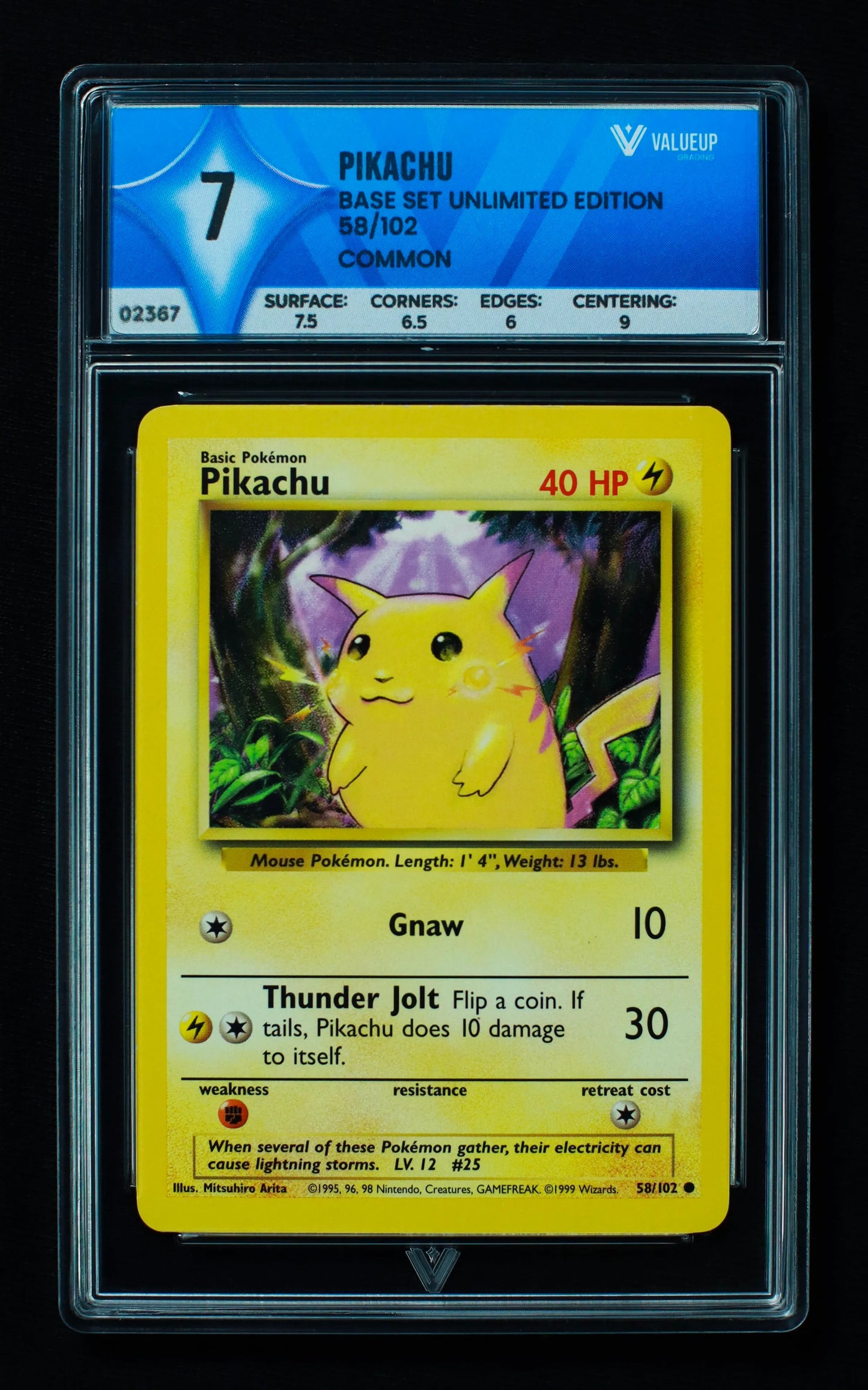 02367 PIKACHU Grading Card