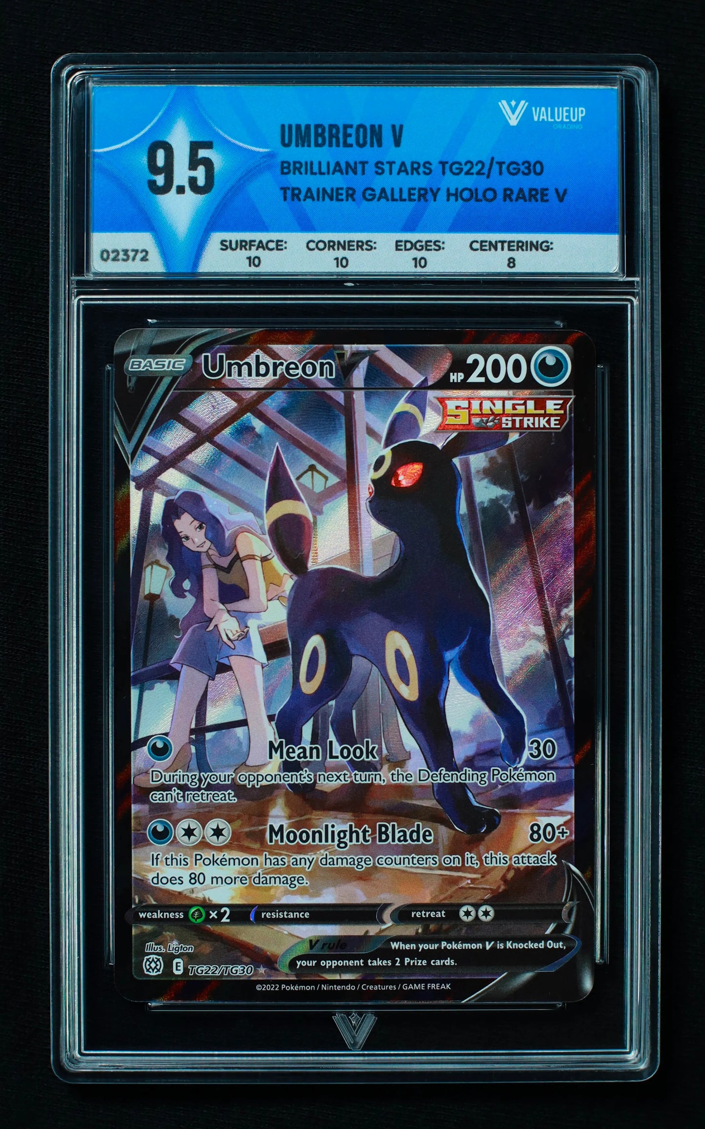 02372 UMBREON V Grading Card