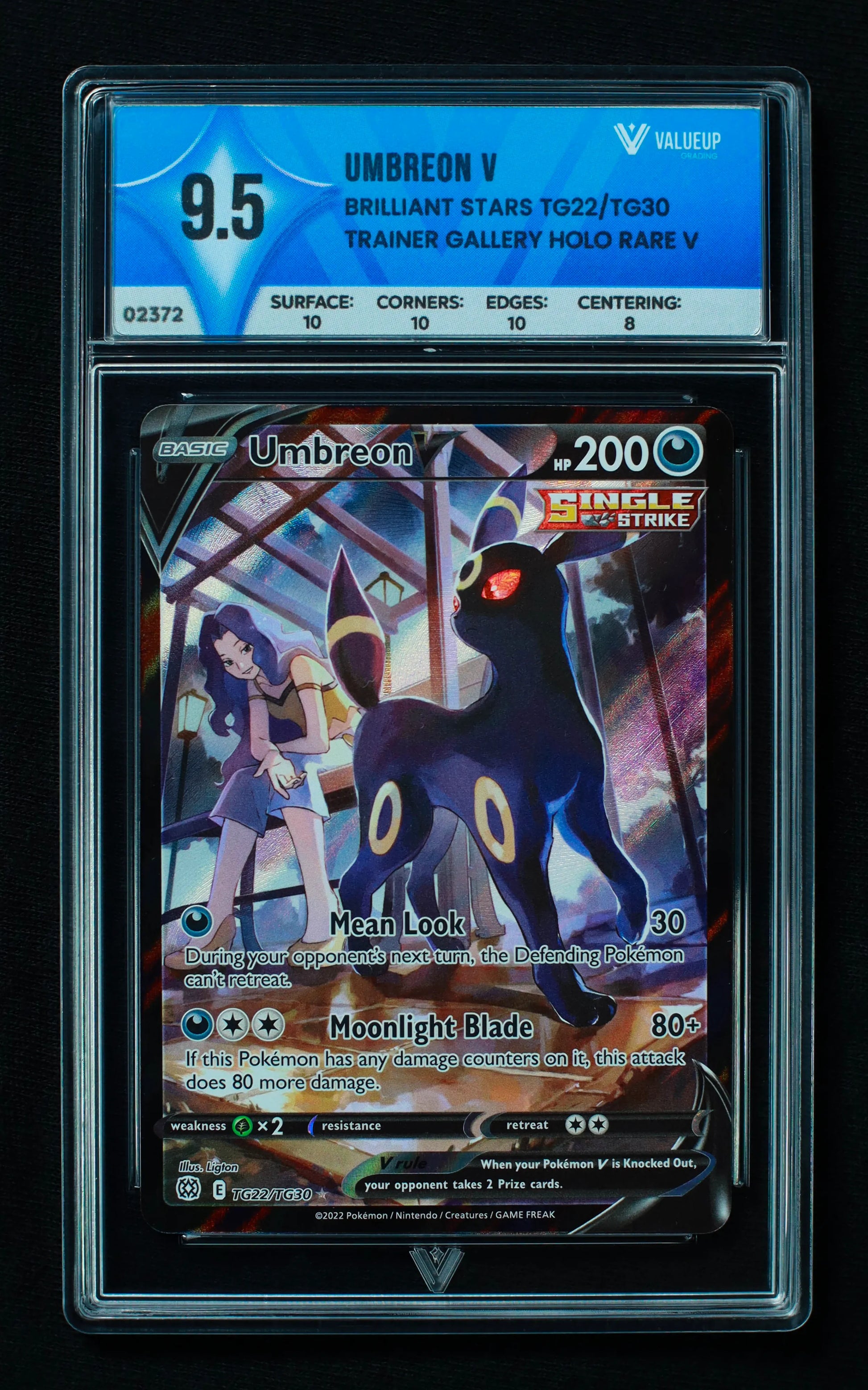02372 UMBREON V Grading Card