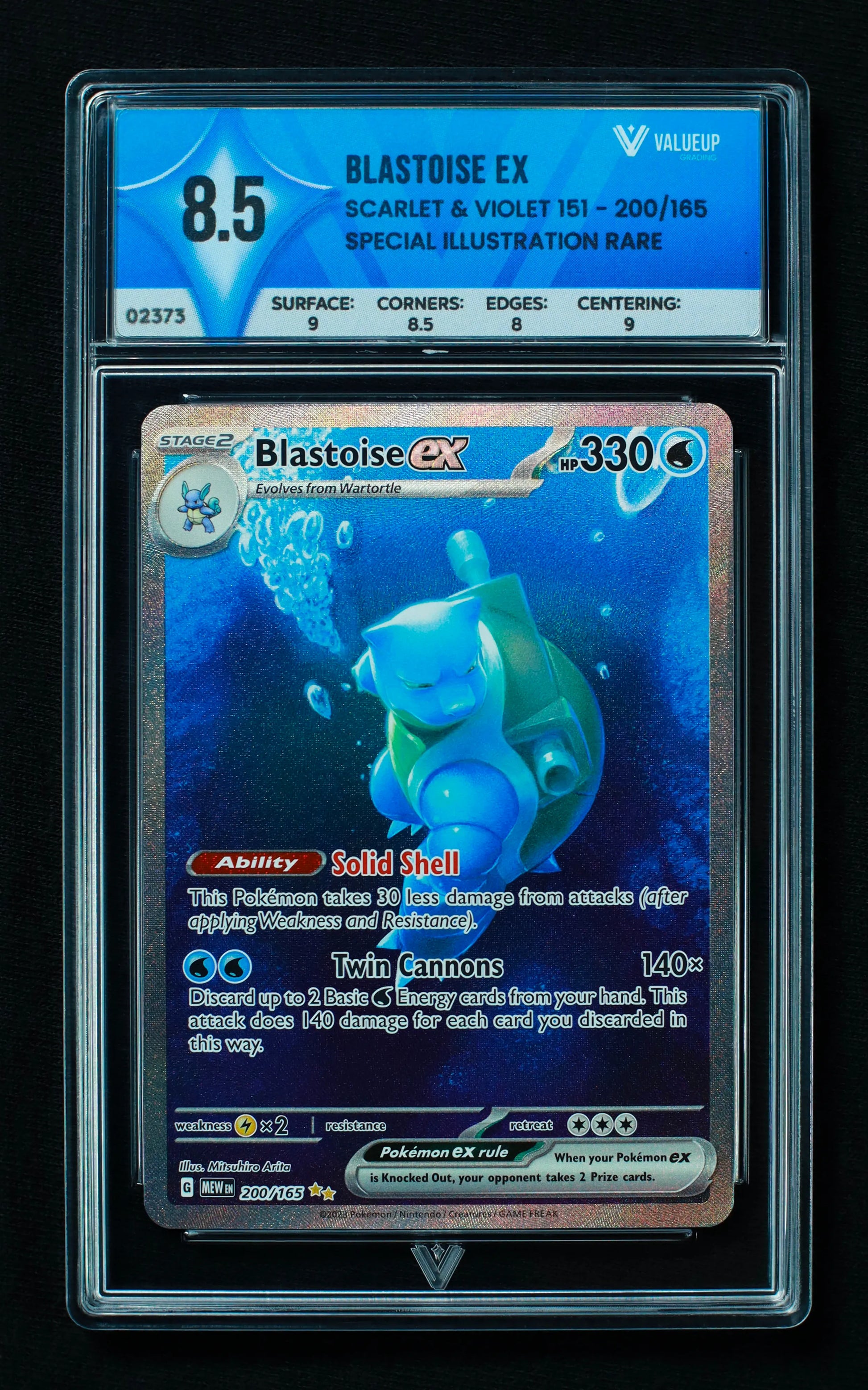 02373 BLASTOISE EX Grading Card