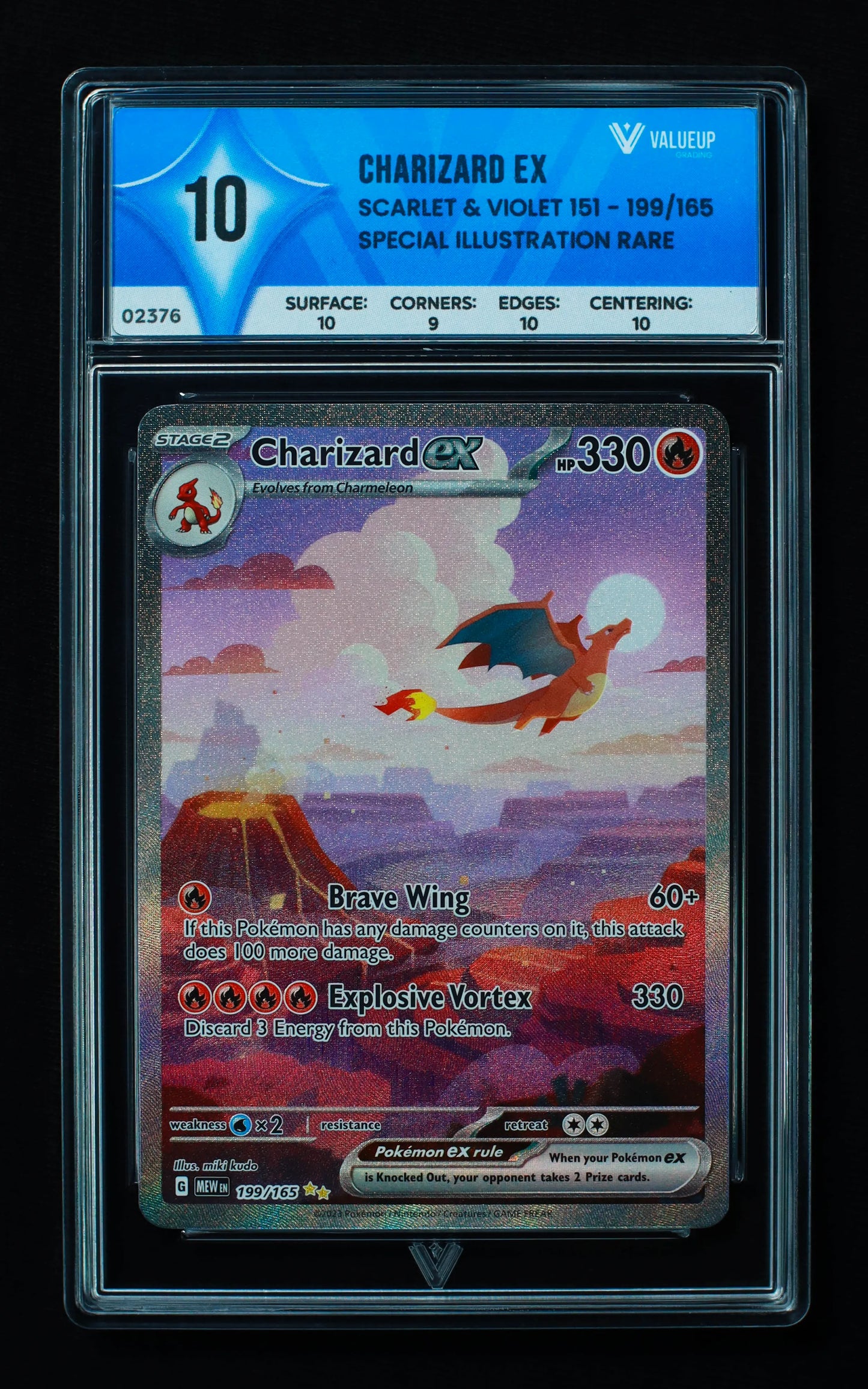 02376 CHARIZARD EX Grading Card