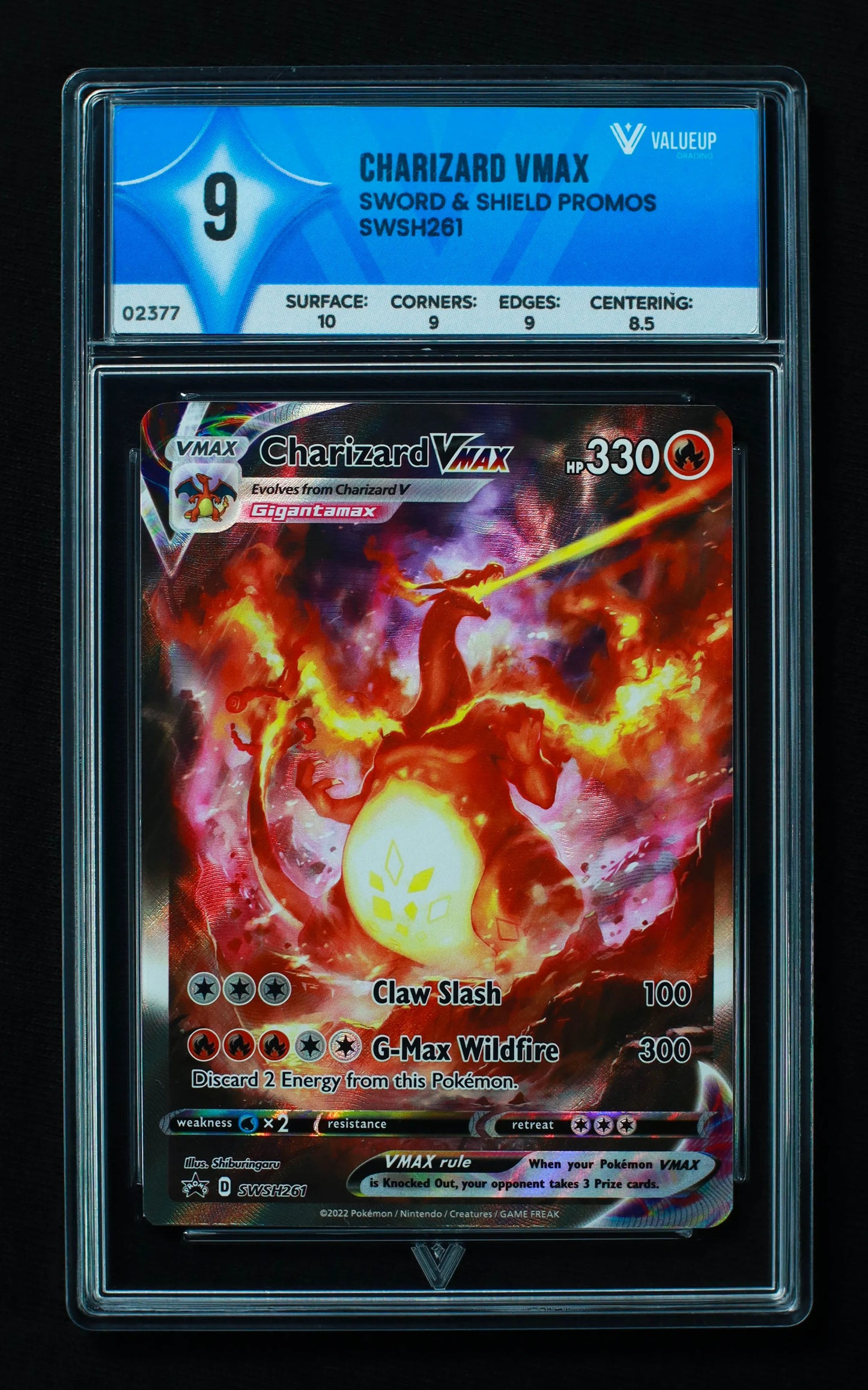 02377 CHARIZARD VMAX Grading Card