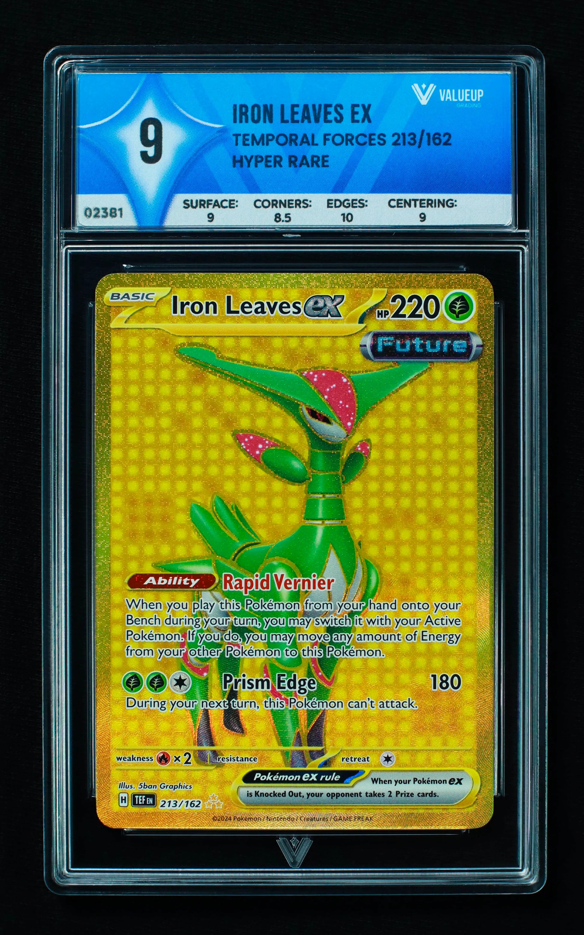 02381 IRON LEAVES EX Grading Card