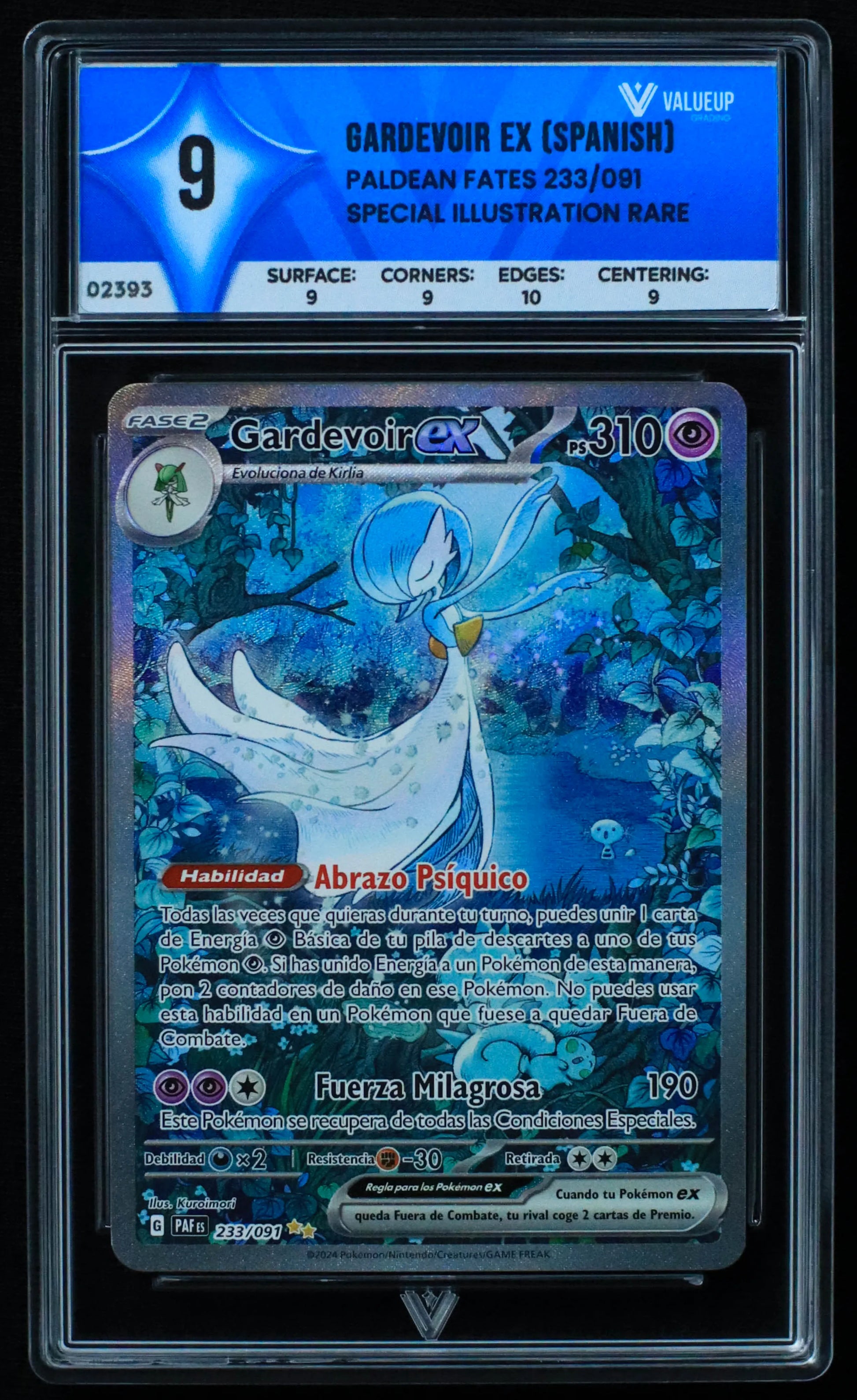 02393 GARDEVOIR EX (SPANISH) Grading Card