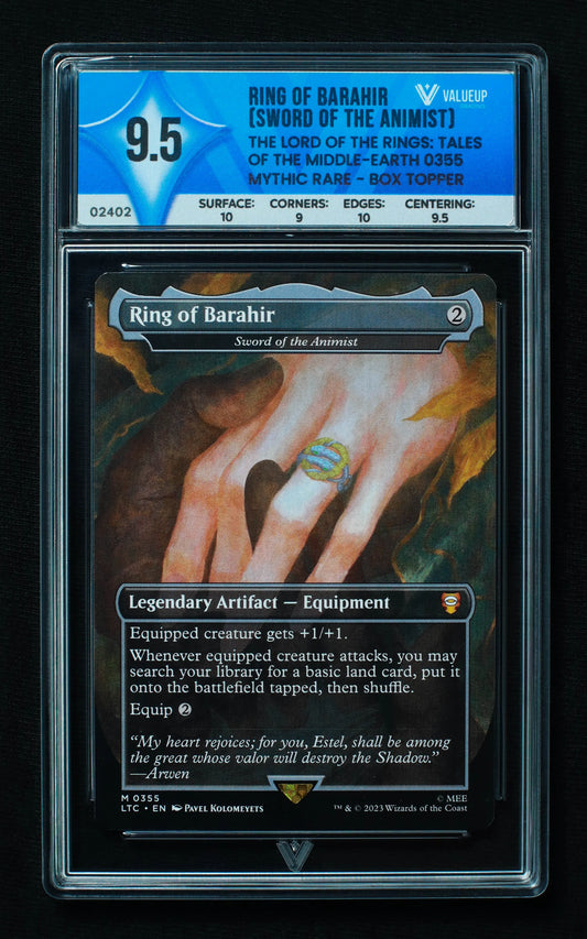 02402 RING OF BARAHIR (SWORD OF THE ANIMIST) Grading Card
