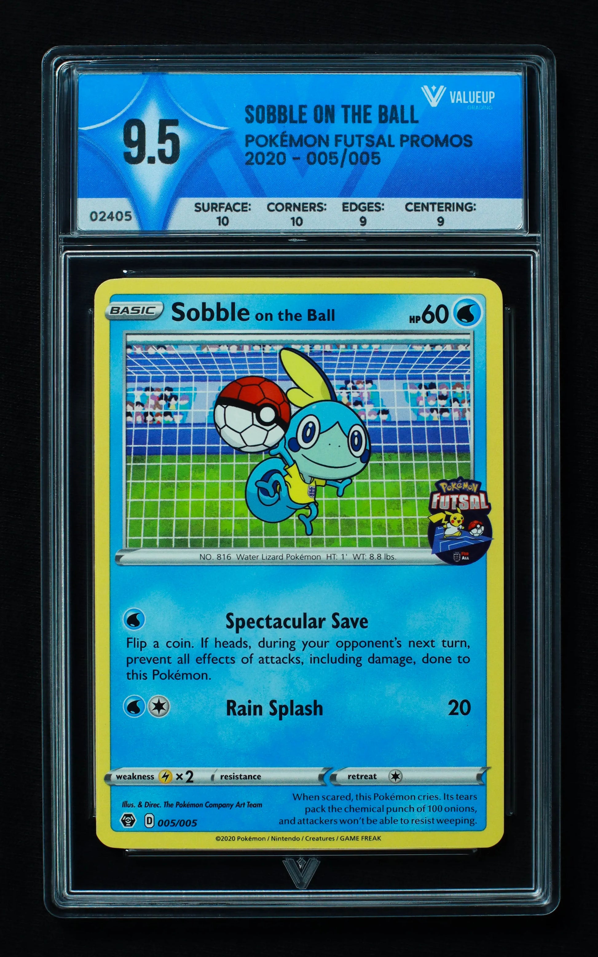 02405 SOBBLE ON THE BALL Grading Card