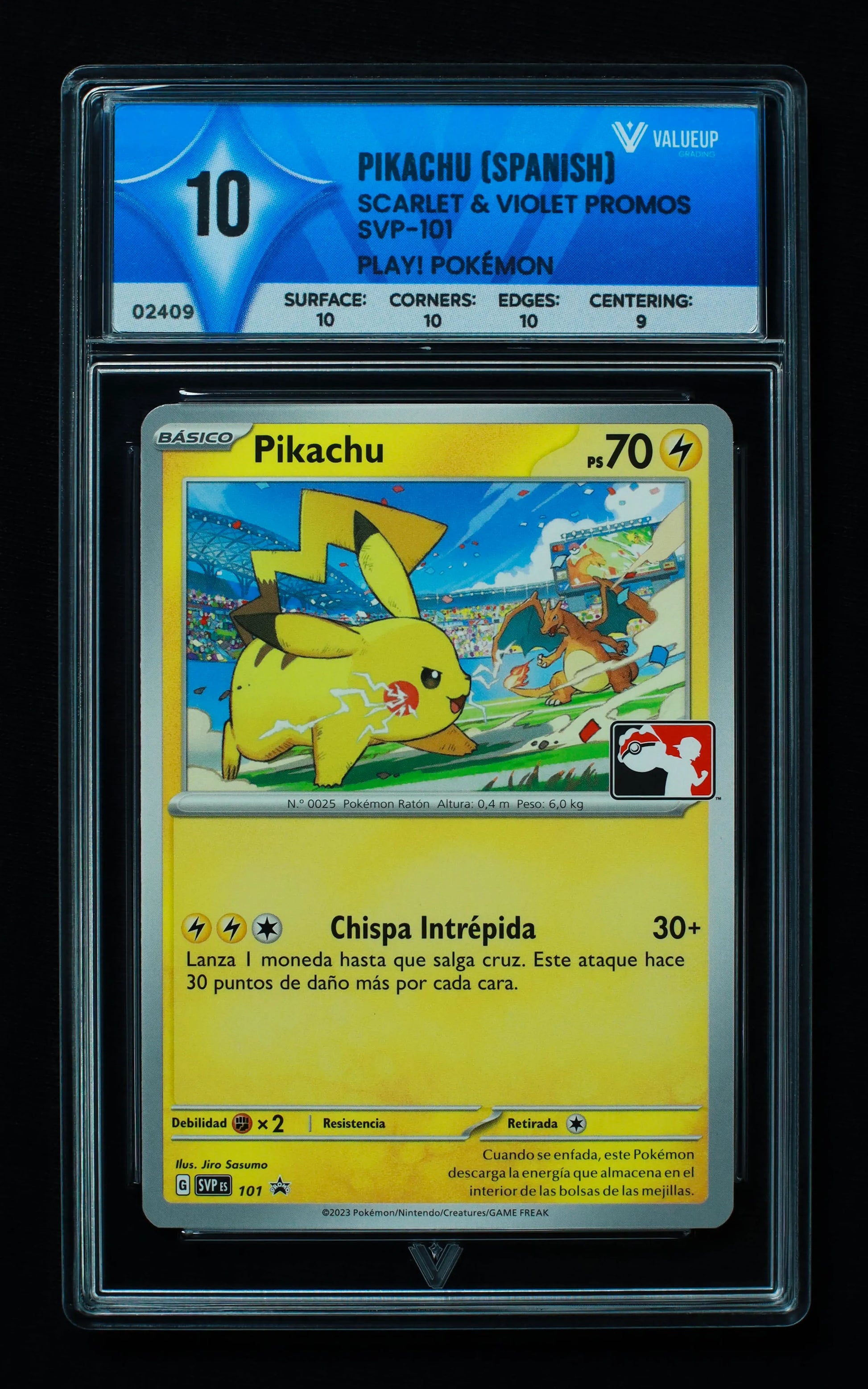 02409 PIKACHU (SPANISH) Grading Card