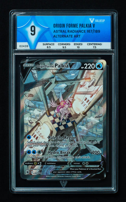 02428 ORIGIN FORME PALKIA V Grading Card